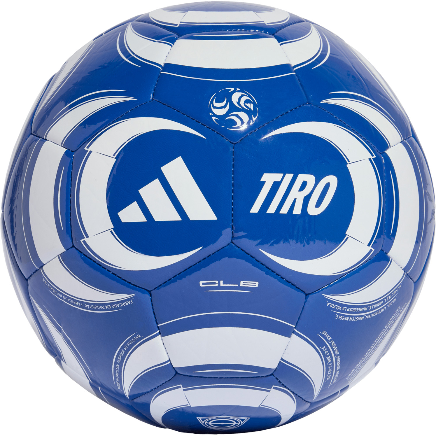 Adidas Tiro Club voetbal power blue white 