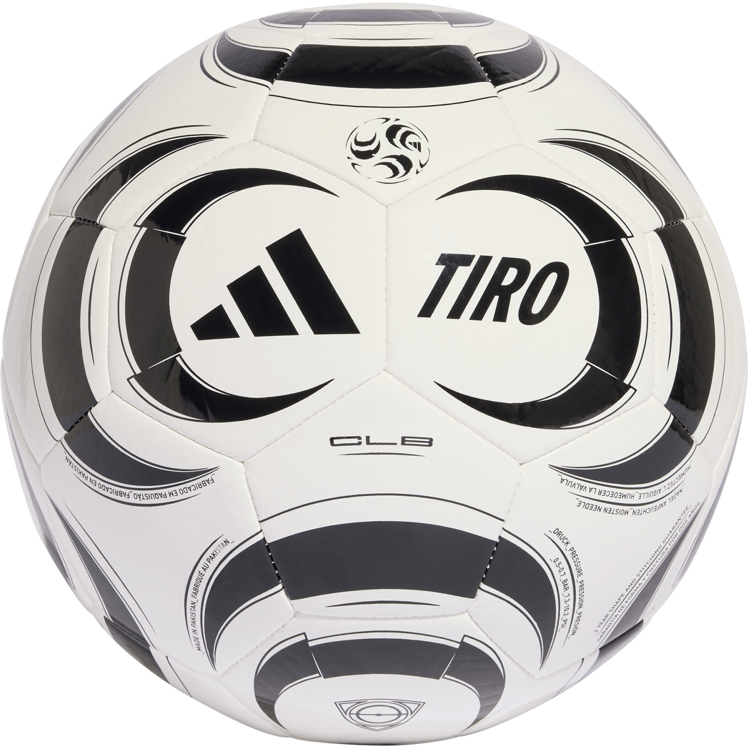 Adidas Tiro Club voetbal white black 
