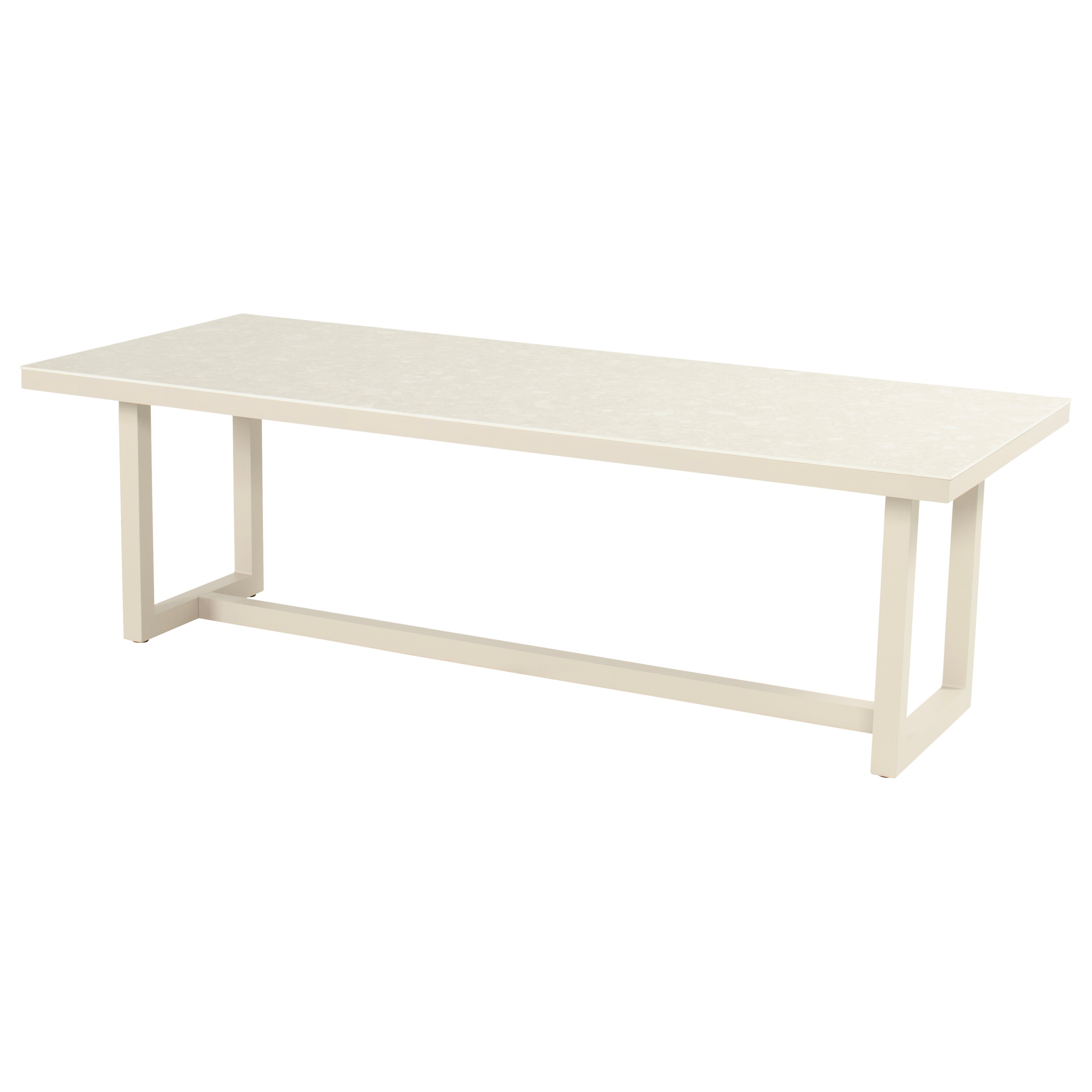 Hartman Luto dining tuintafel 240 x 100 cm sand terrazzo 