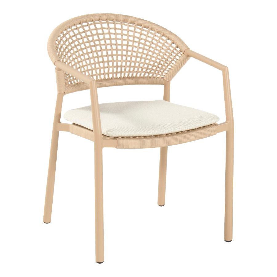 Hartman Taragona stapelbare tuinstoel cappuccino 