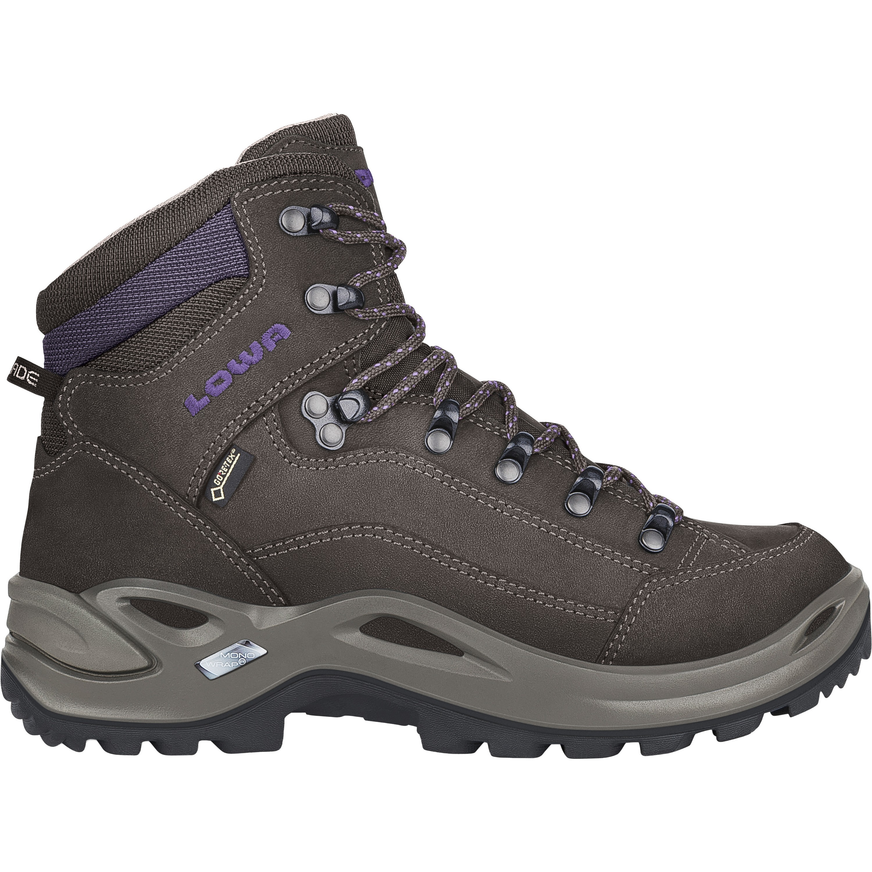 LOWA RENEGADE GTX MID wandelschoenen dames slate blackberry
