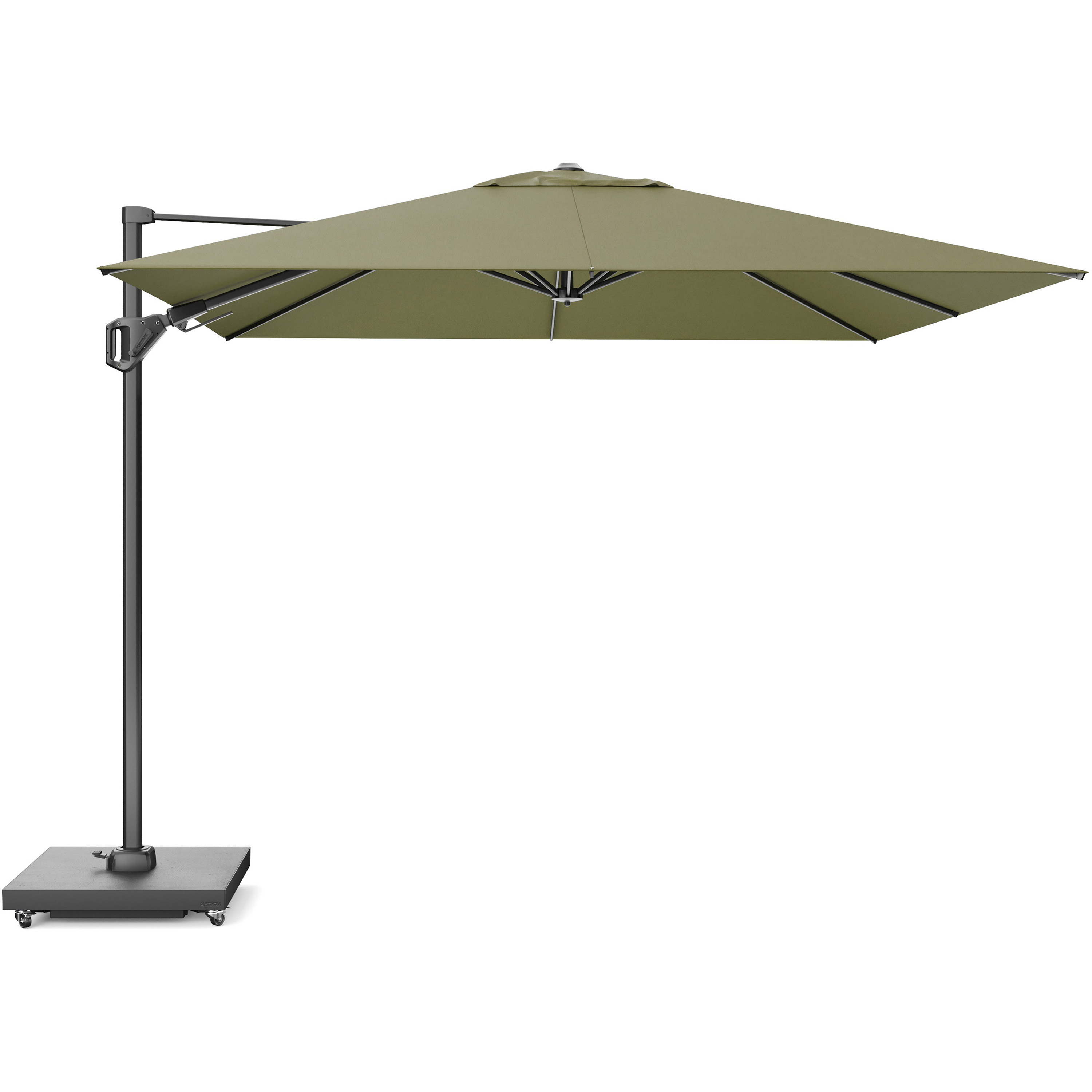 Platinum Challenger T2 Premium parasol 300 x 300 cm lush green