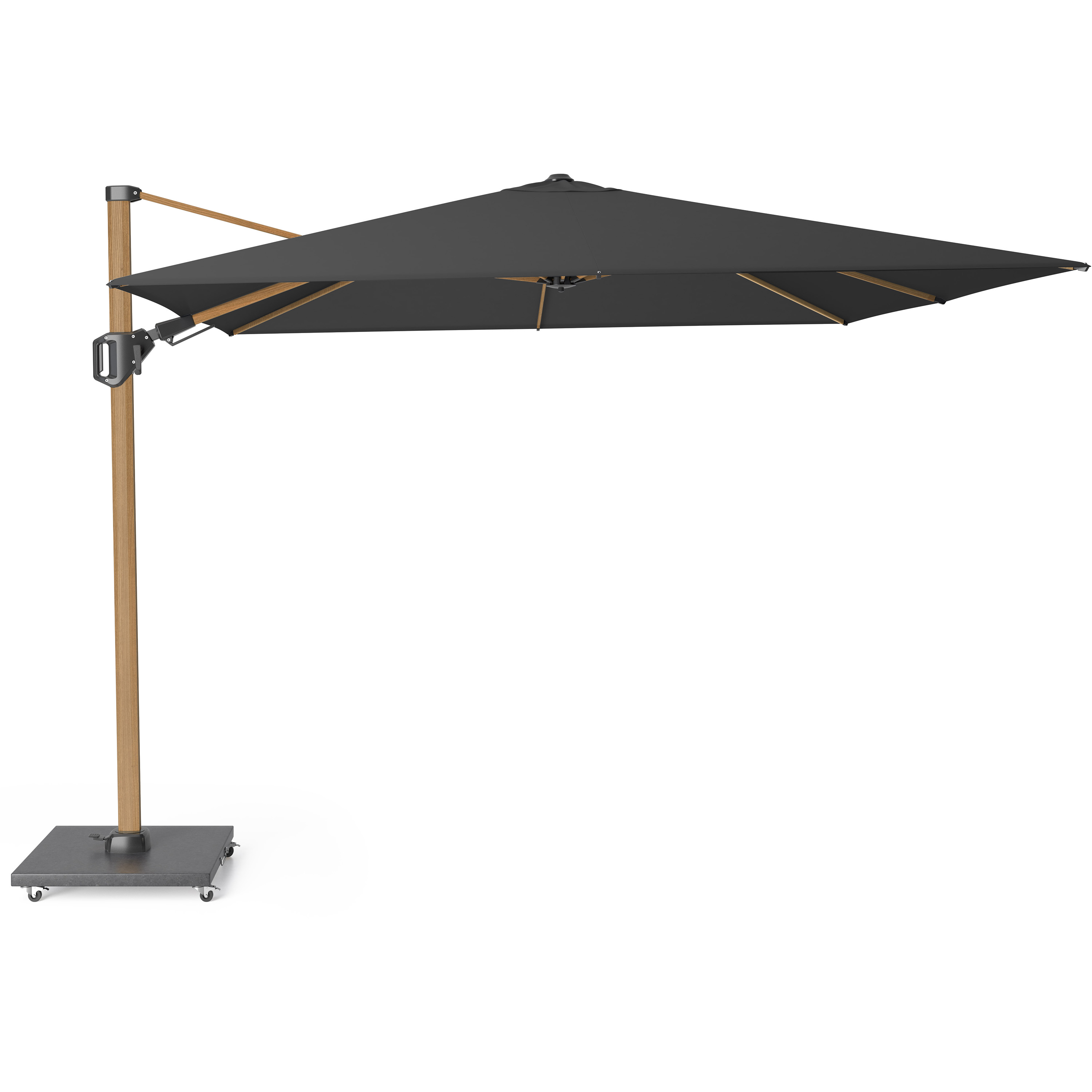 Platinum Challenger T2 Premium parasol 300 x 300 cm faded black