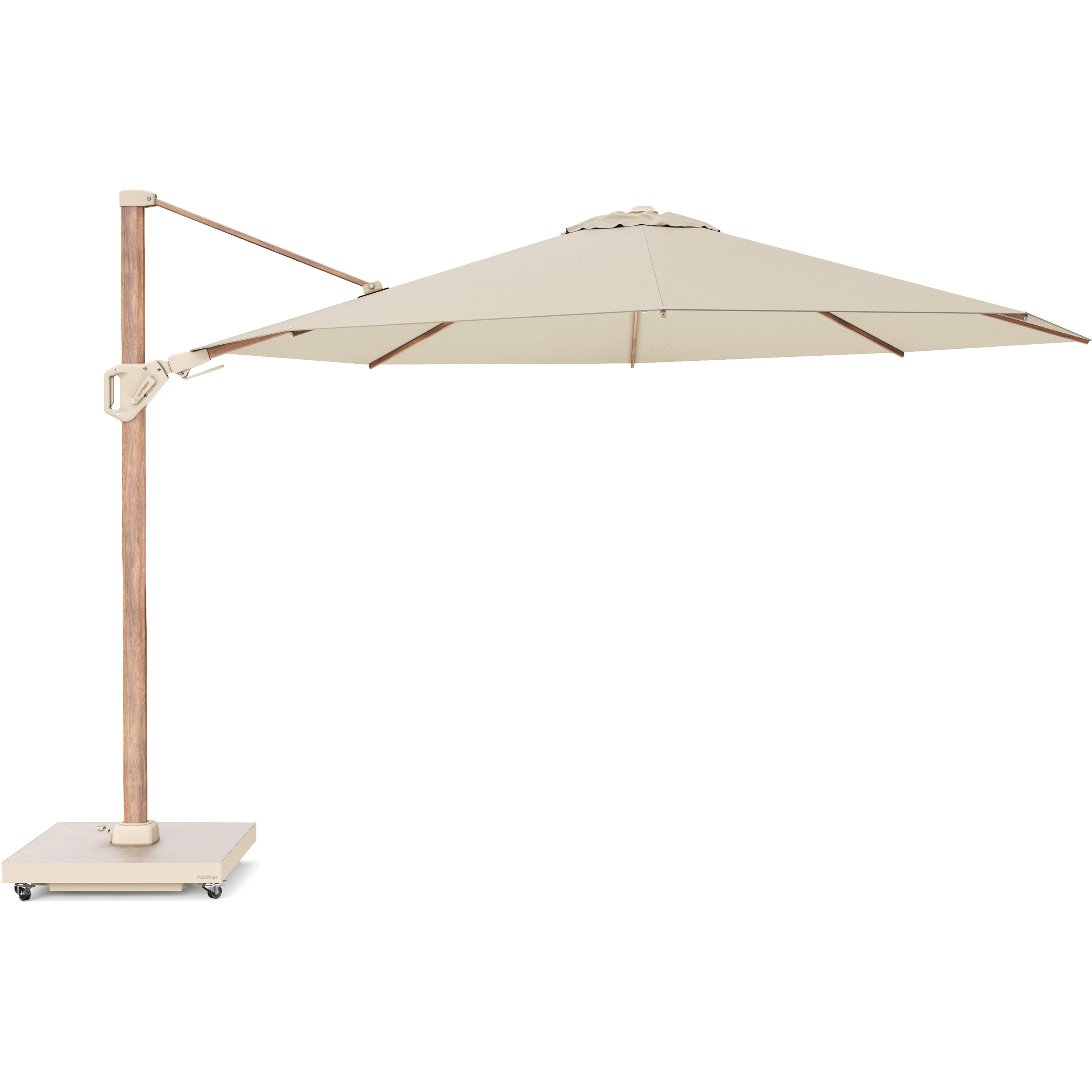 Platinum Challenger T2 Premium parasol ø 350 cm champagne 