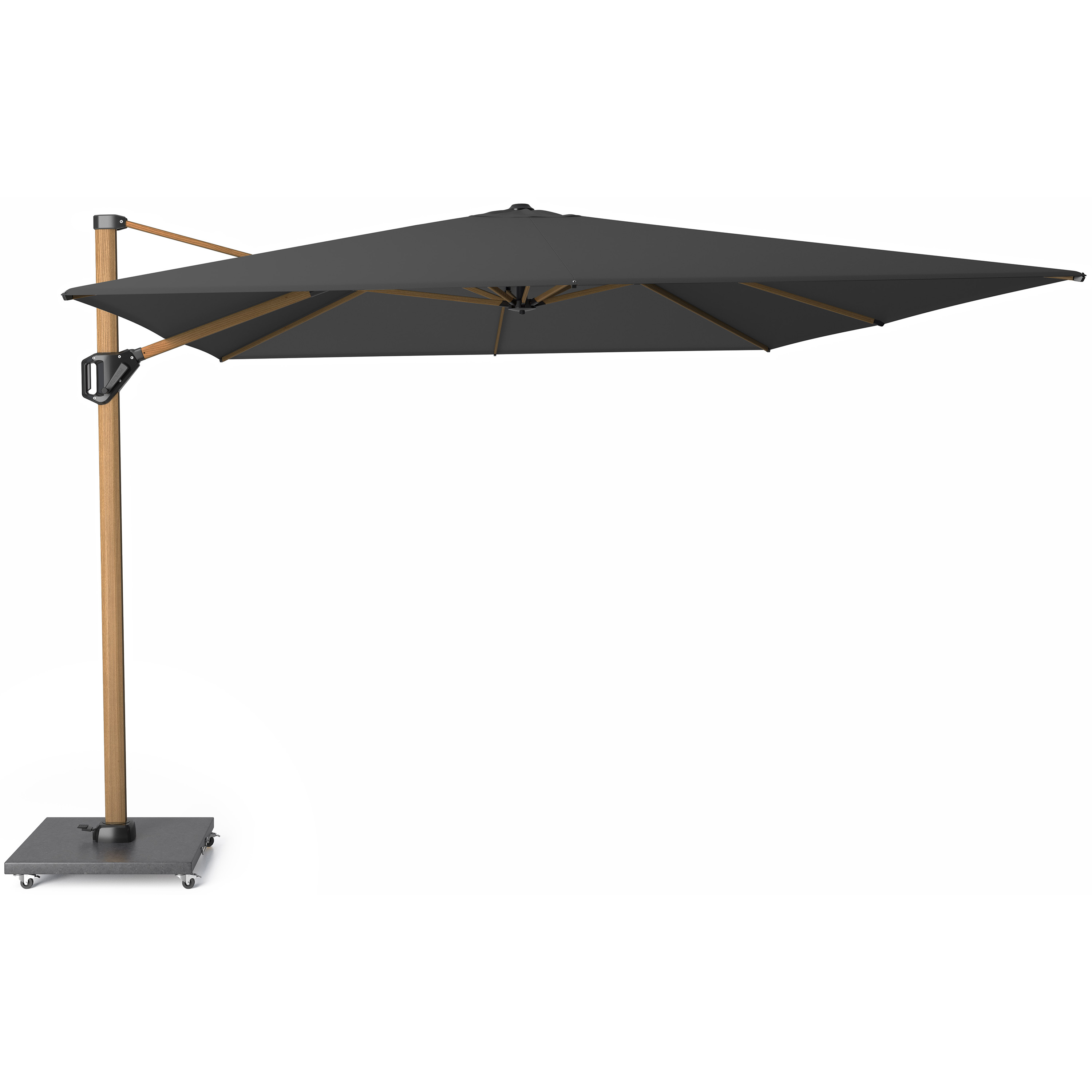 Platinum Challenger T1 Premium parasol 400 x 300 cm faded black