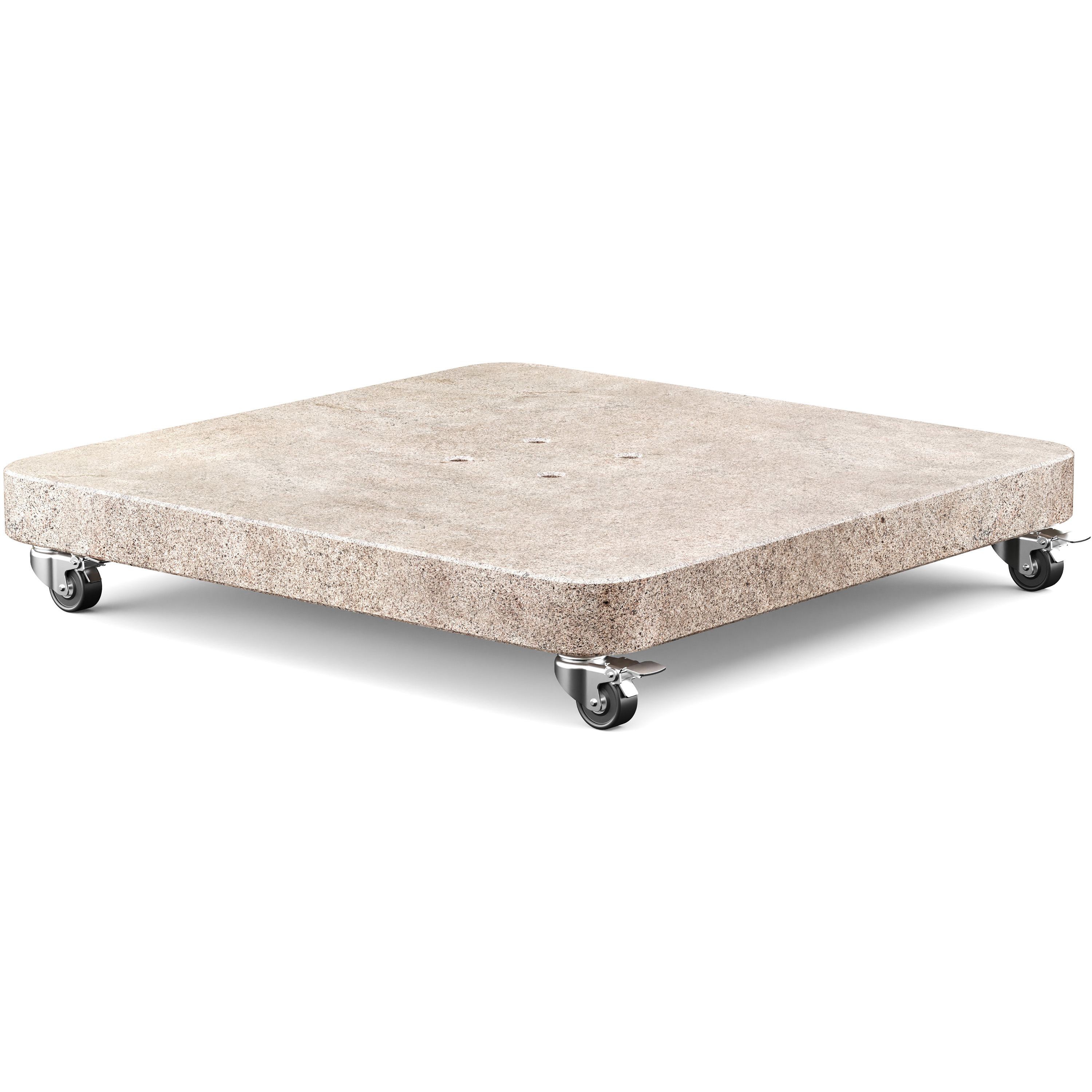Platinum Venezia Round Edge parasolvoet 90 kg granite inclusief wielen