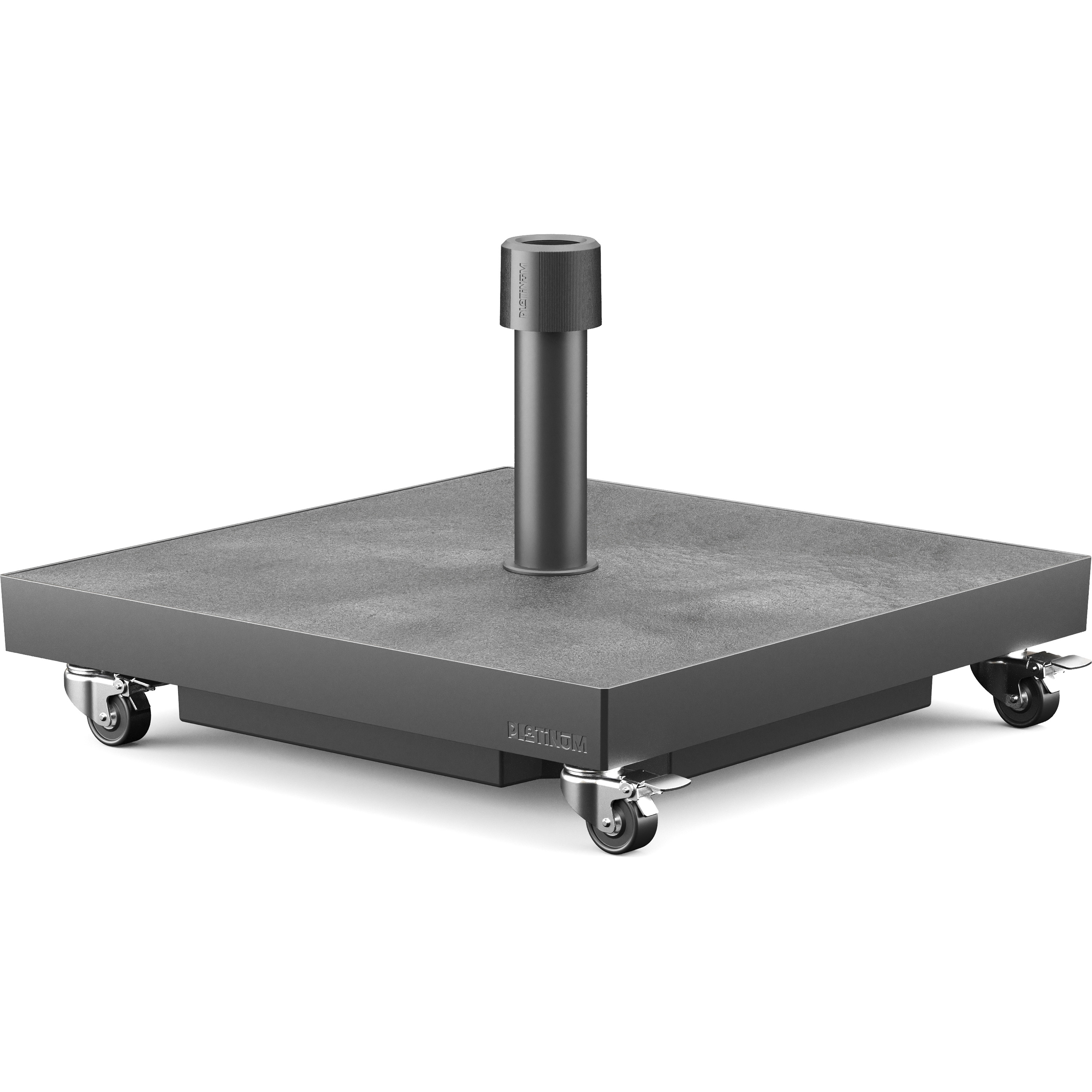 Platinum Ceramica parasolvoet 40 kg anthracite inclusief wielen