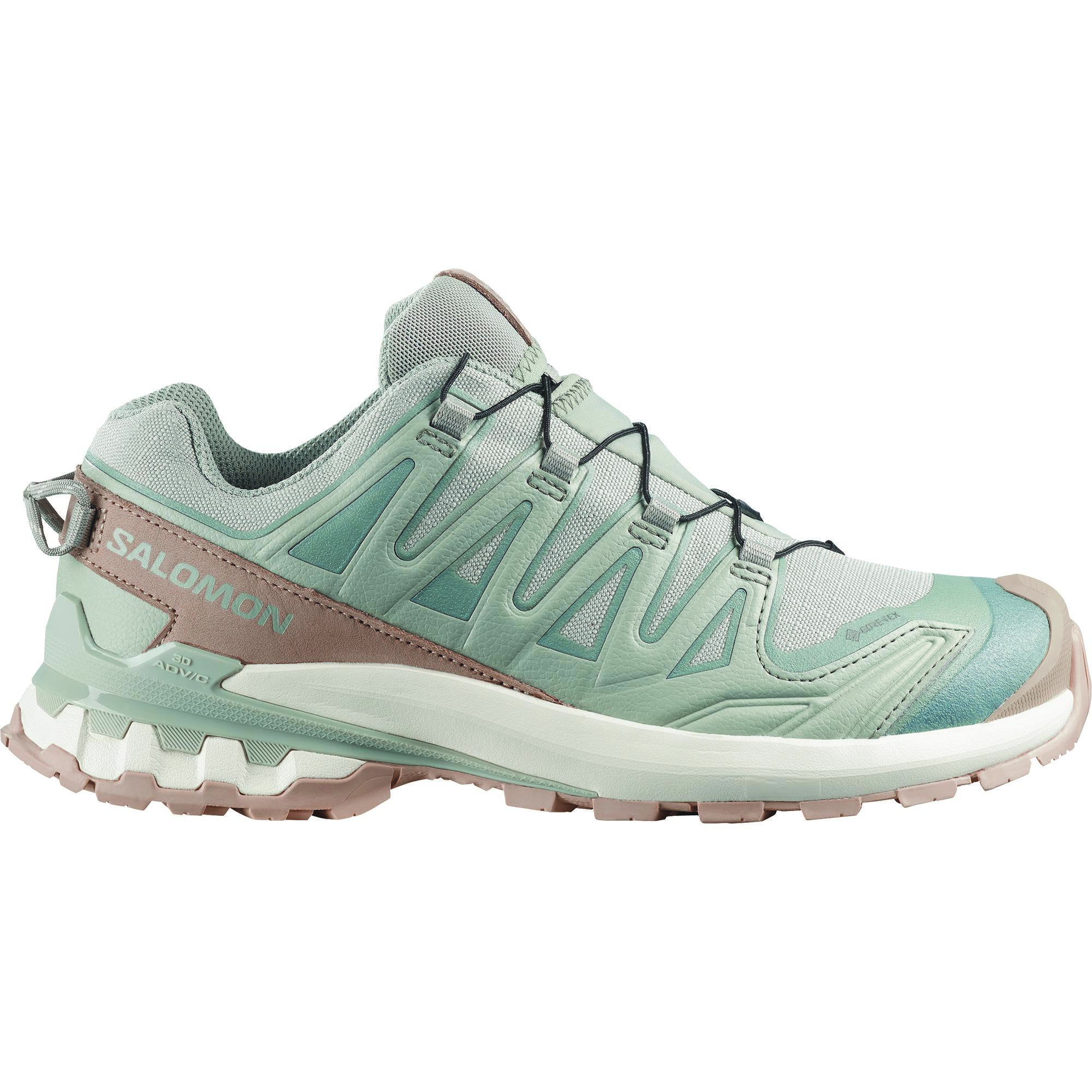 Salomon XA PRO 3D V9 GORE-TEX LIFELONG wandelschoenen dames wrought iron oxford tan vanilla ice