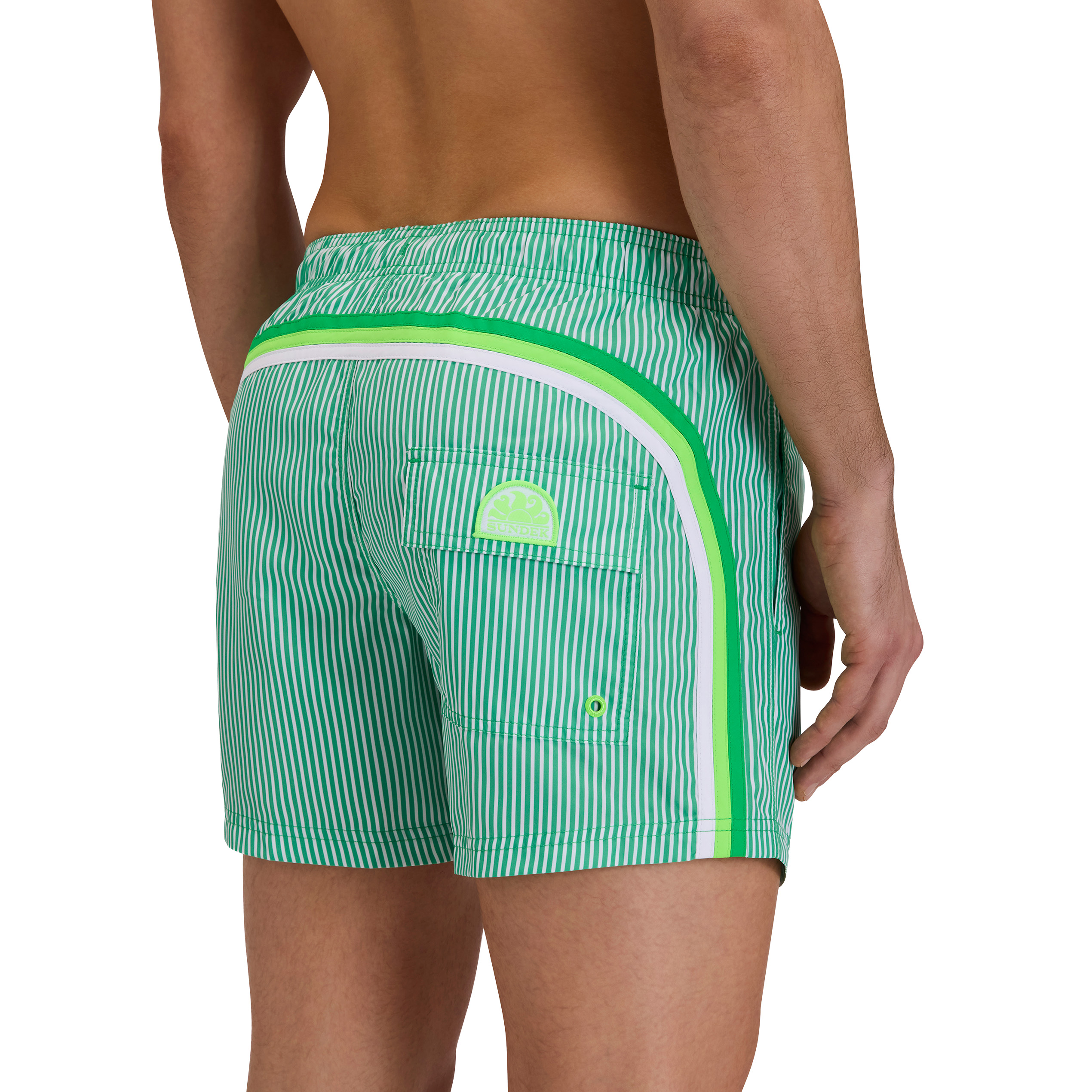 Sundek Printed zwembroek heren bright green 