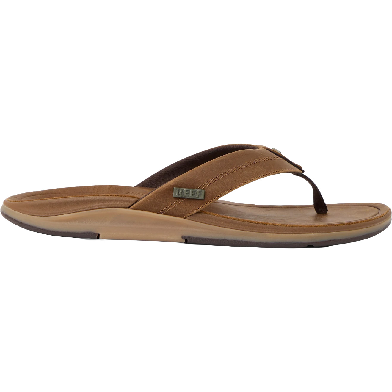REEF Leather Offshore slippers heren bronze brown 