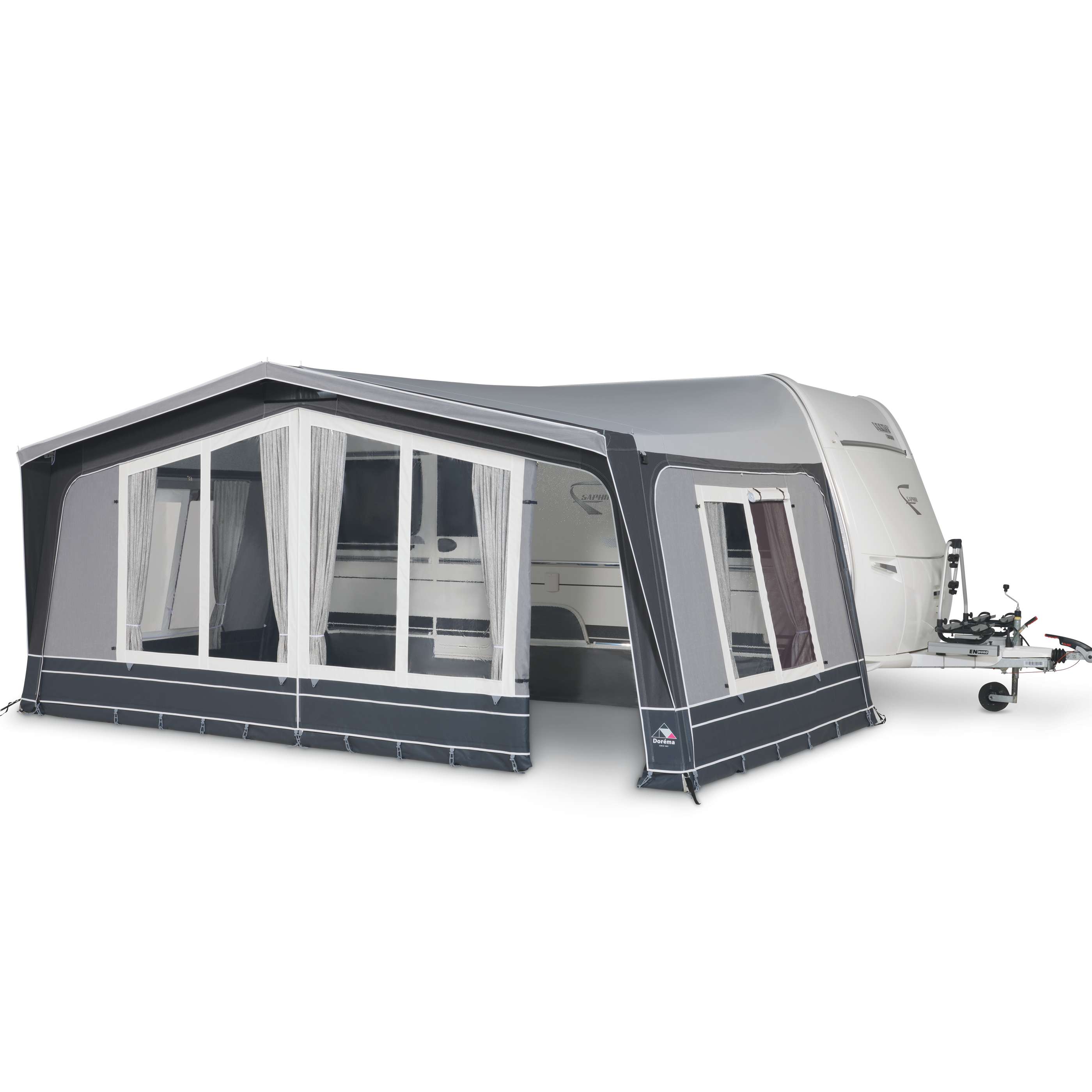 Doréma Diamond 240 voortent 28 mm stalen frame anthracite 