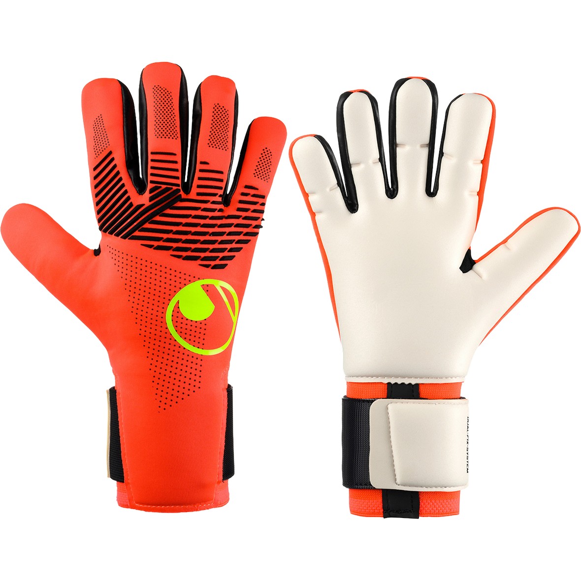 Uhlsport FM ZNE ABSOLUTGRIP HN FIT keepershandschoenen fluo red white fluo yellow