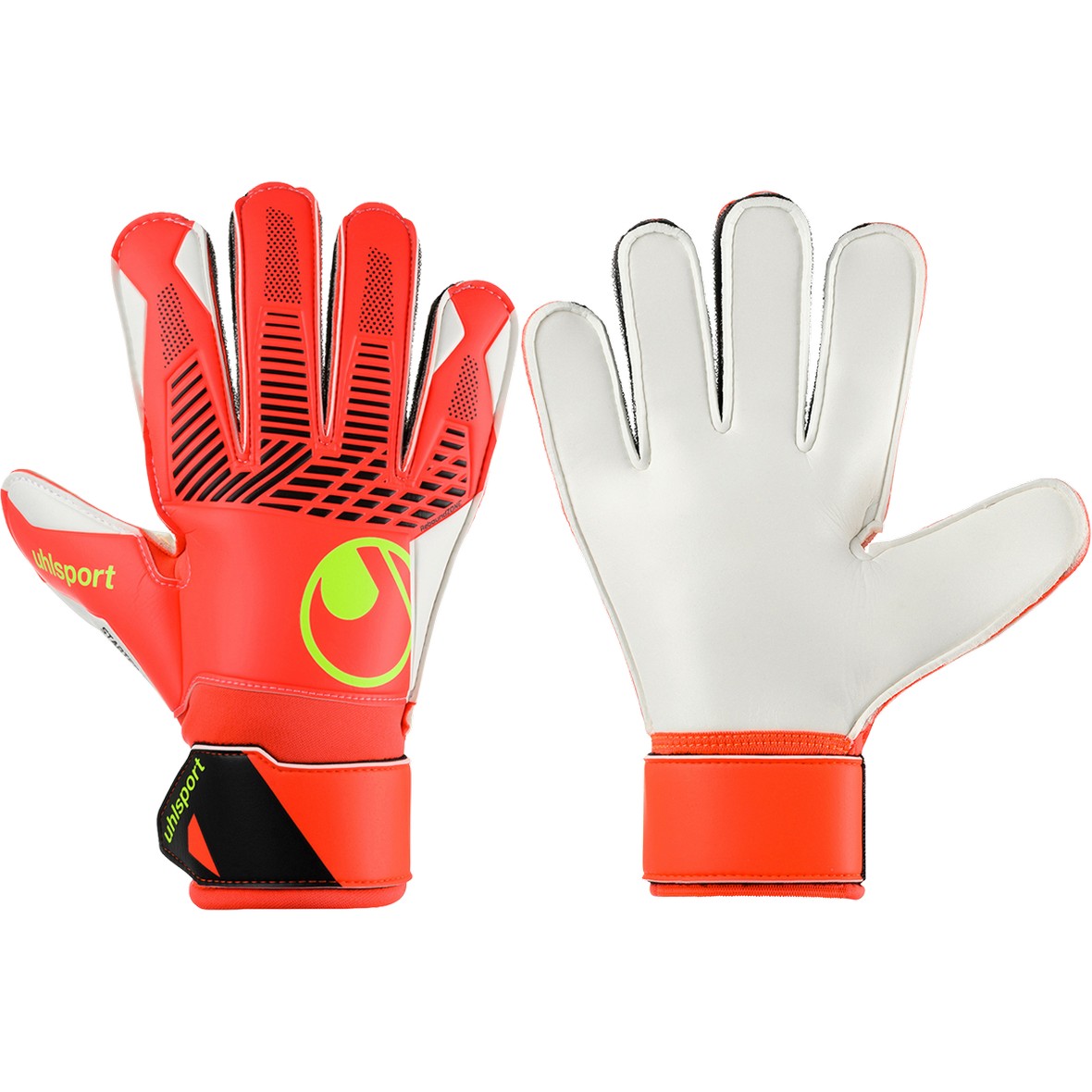 Uhlsport FM ZNE STARTER SOFT keepershandschoenen junior fluo red white fluo yellow