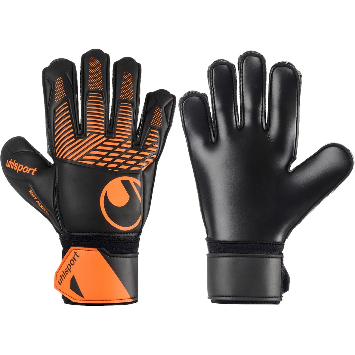 Uhlsport FM ZNE SOFT RESIST+FLEX FRAME keepershandschoenen black fluo orange