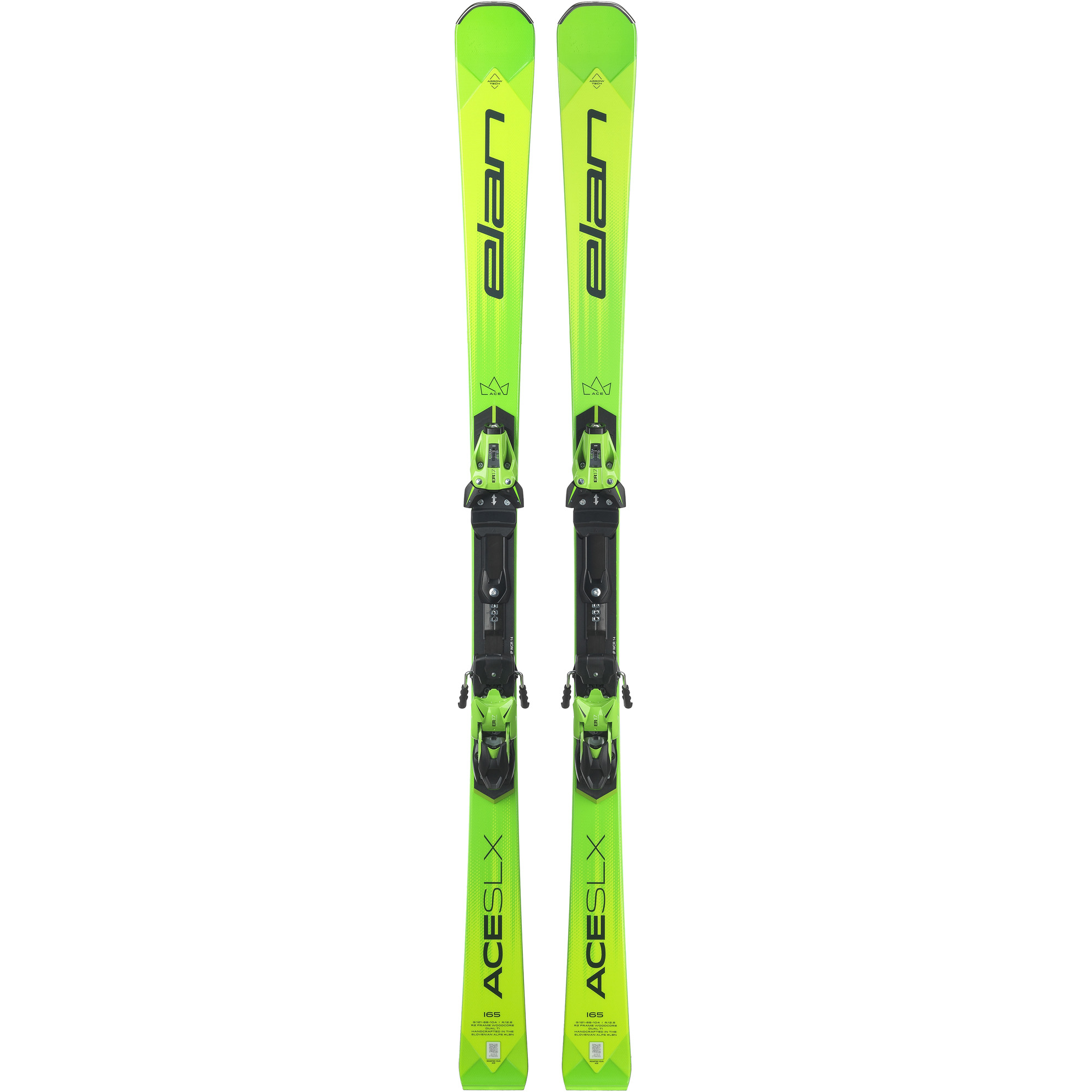 Elan Ace SLX 24 - 25 ski's met EMX 12.0 GW Fusion X binding
