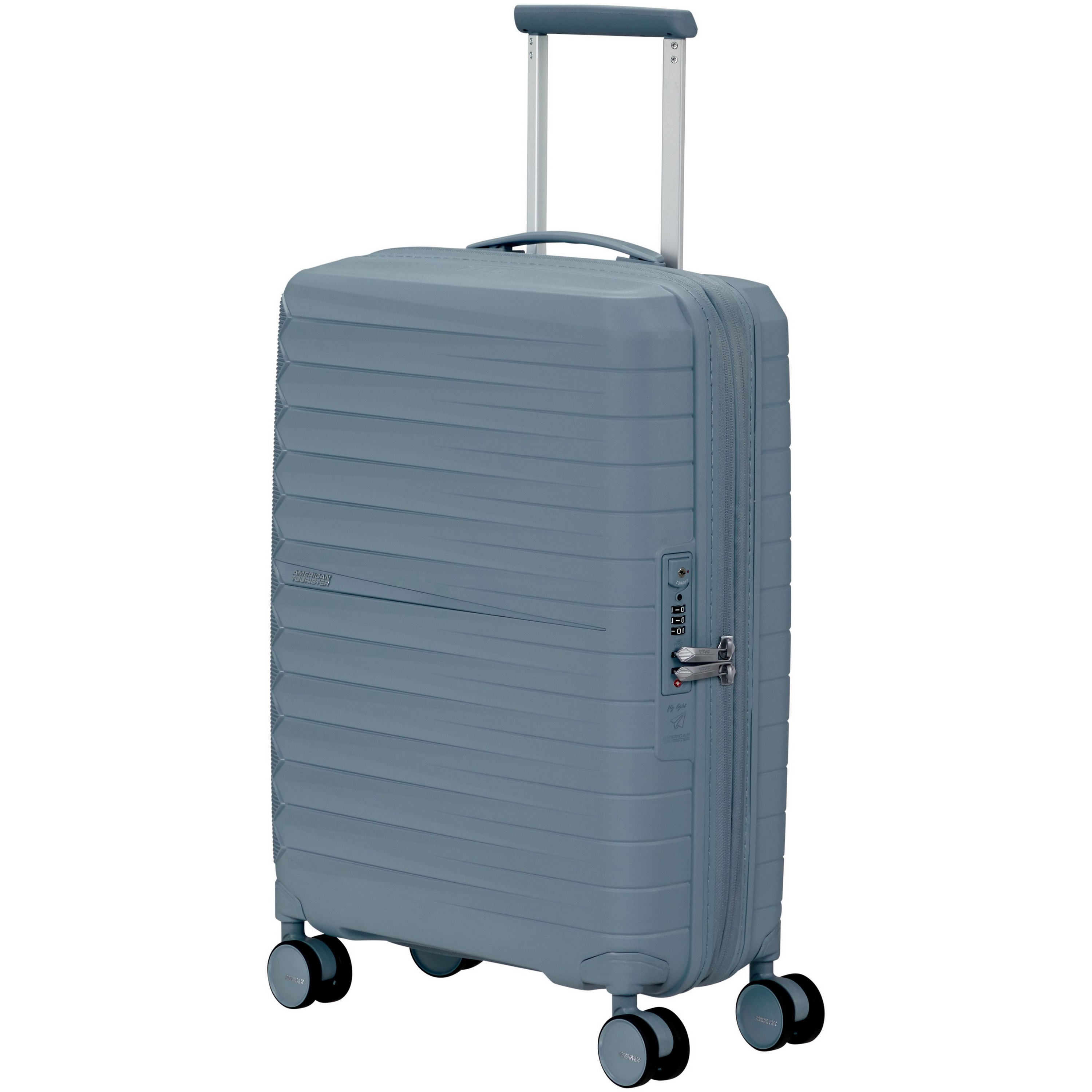 American Tourister Fastforward Spinner 55 koffer steel blue 