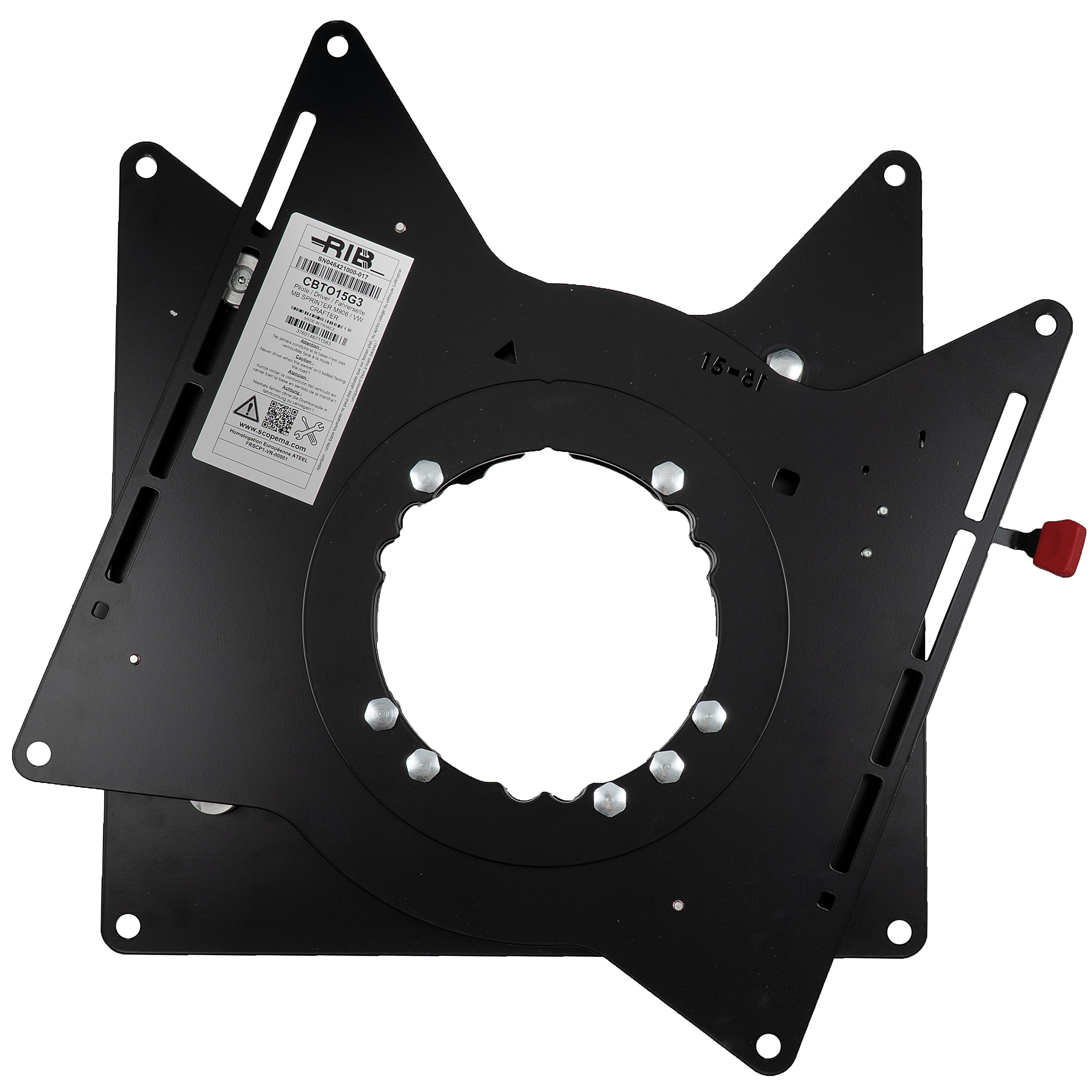 SCOPEMA V3 Mercedes Sprinter M906 tot 2018 en Volkswagen Crafter tot 2016 draaiplateau bestuurder