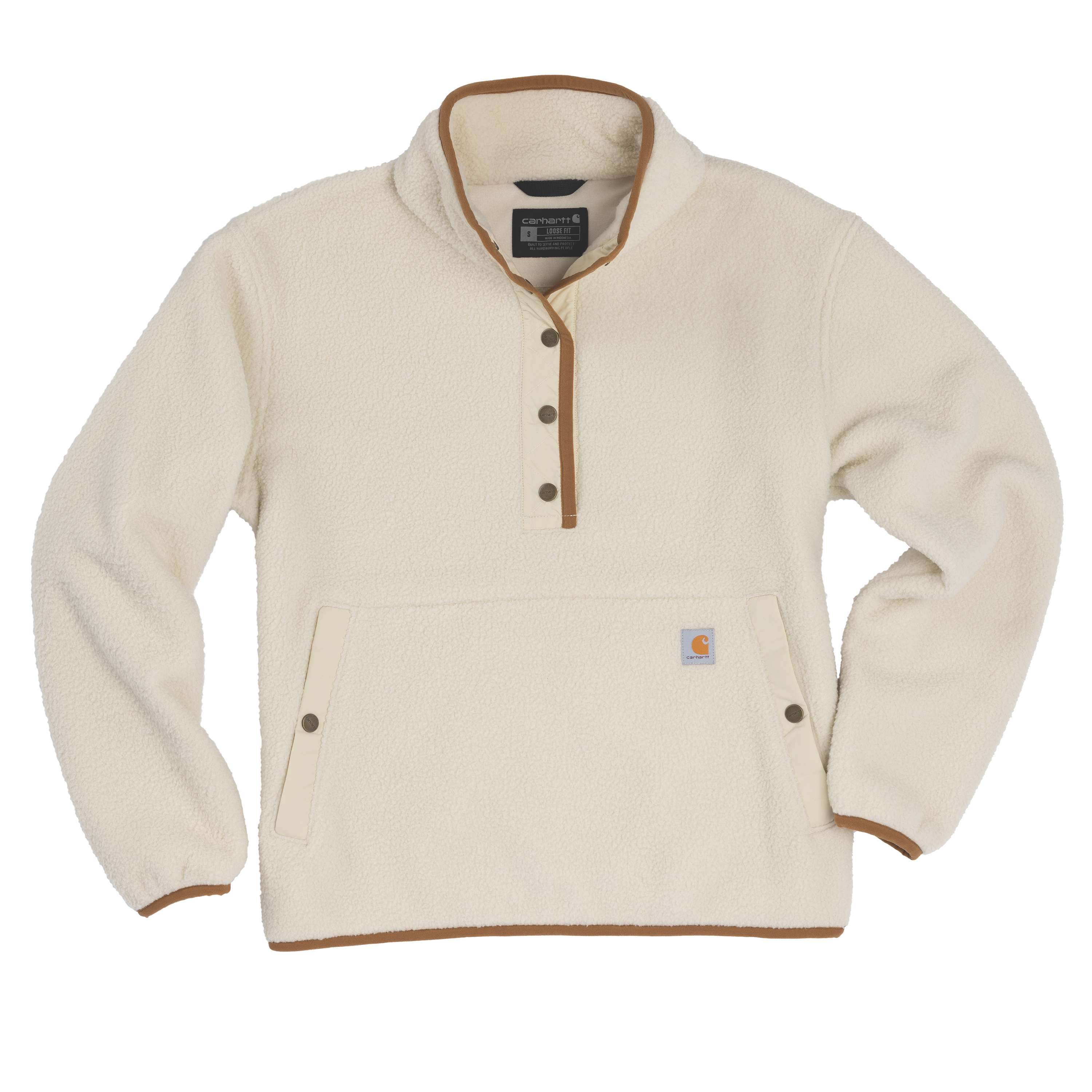 Carhartt Sherpa sweater dames oat milk  