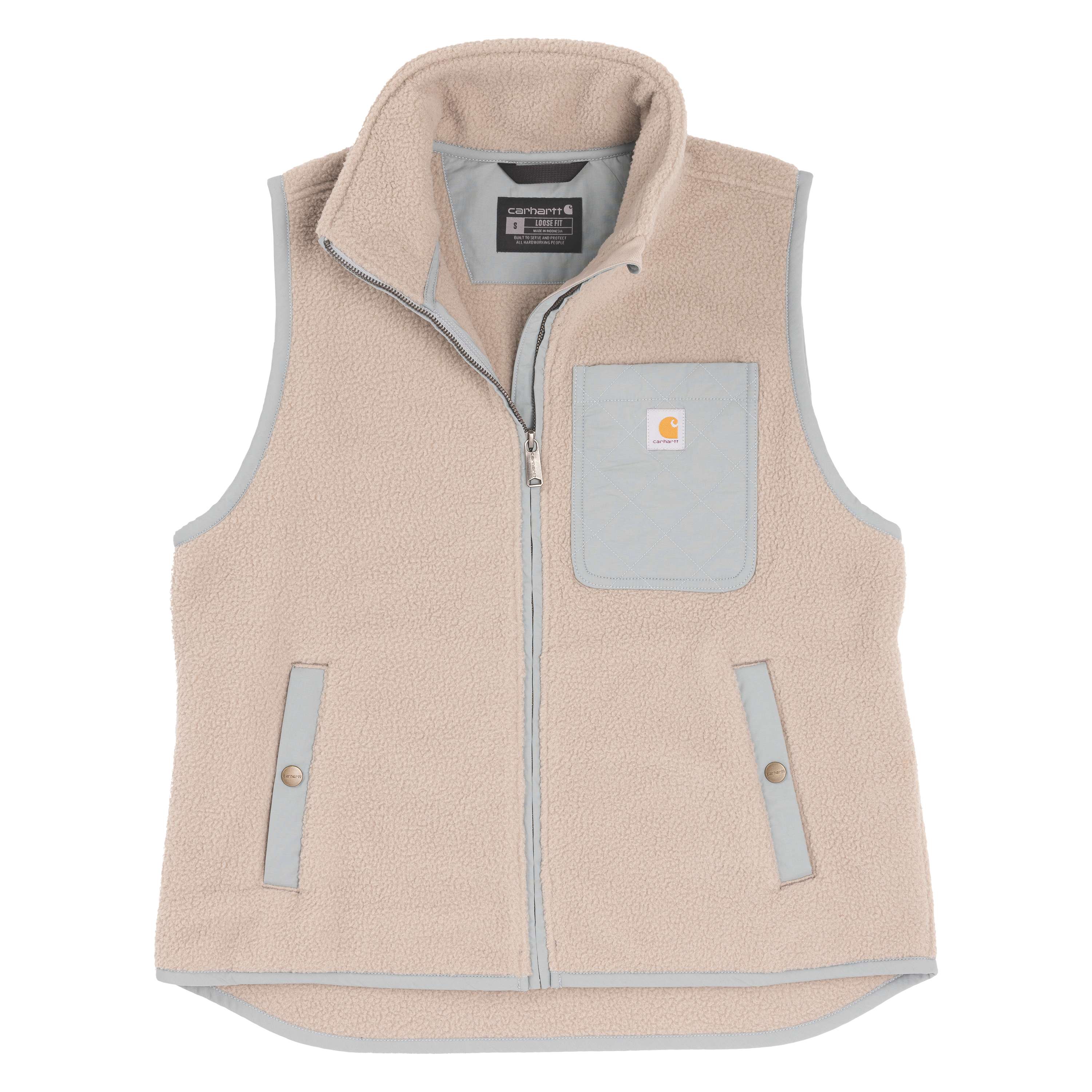 Carhartt Sherpa Fleece vest dames grey dunes  