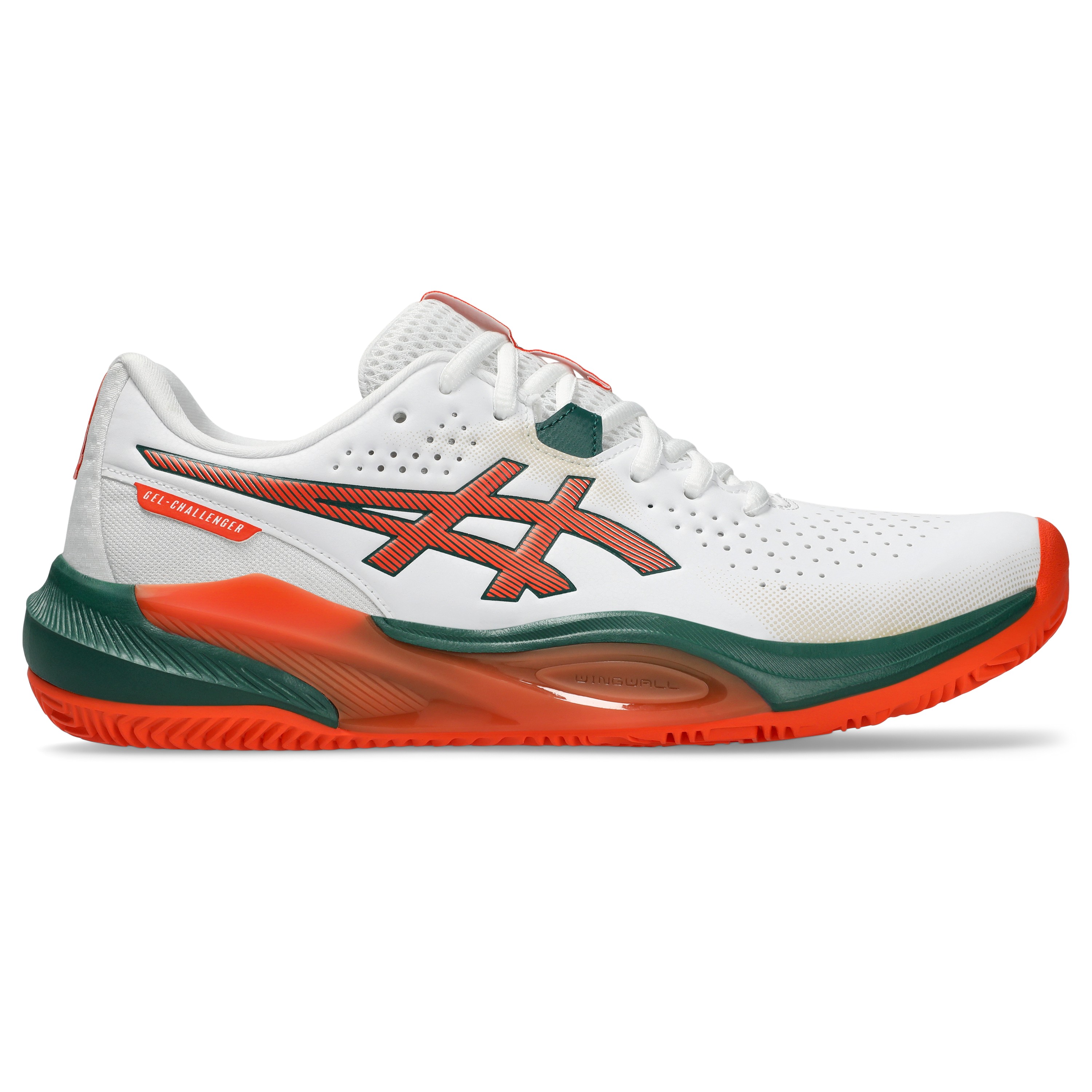 ASICS GEL CHALLENGER 15 padelschoenen heren white energy orange