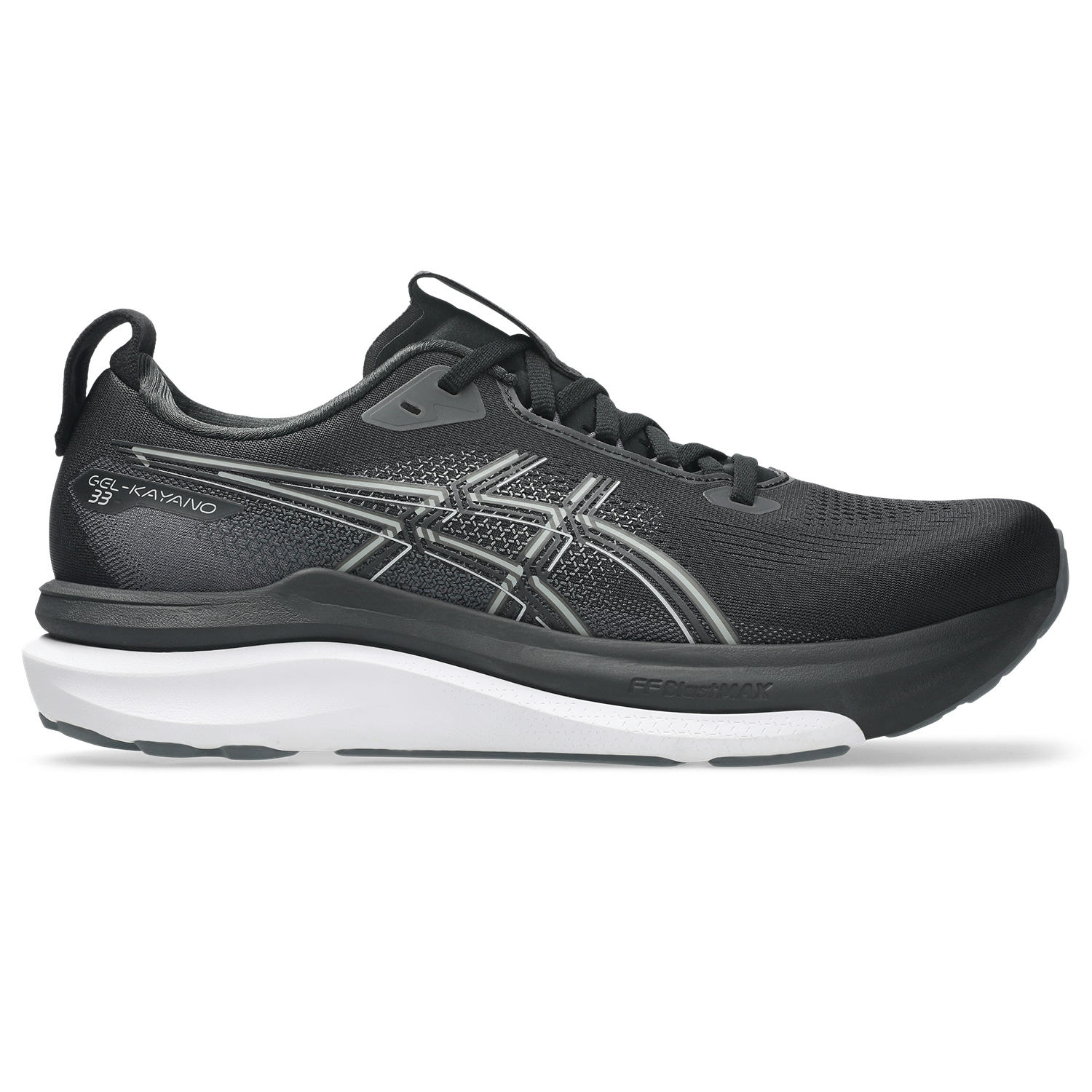 ASICS GEL-KAYANO 33 hardloopschoenen heren black white 