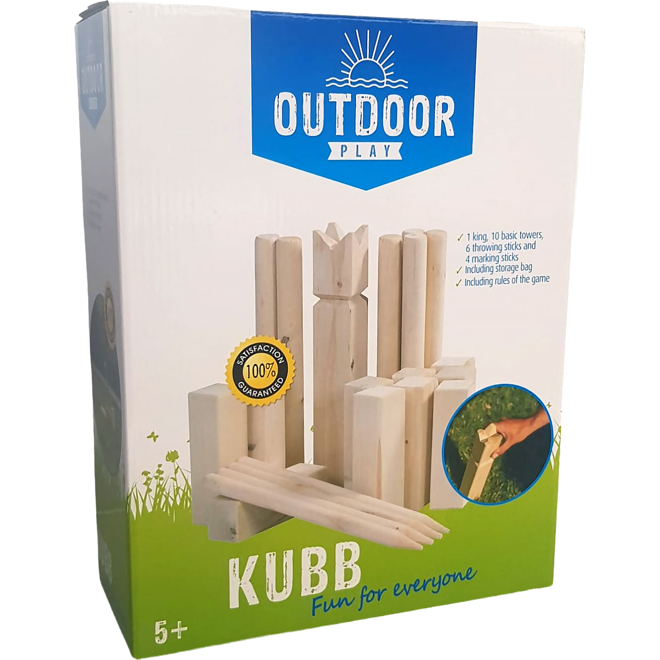 Outdoor Play Kubb Game werpspel 