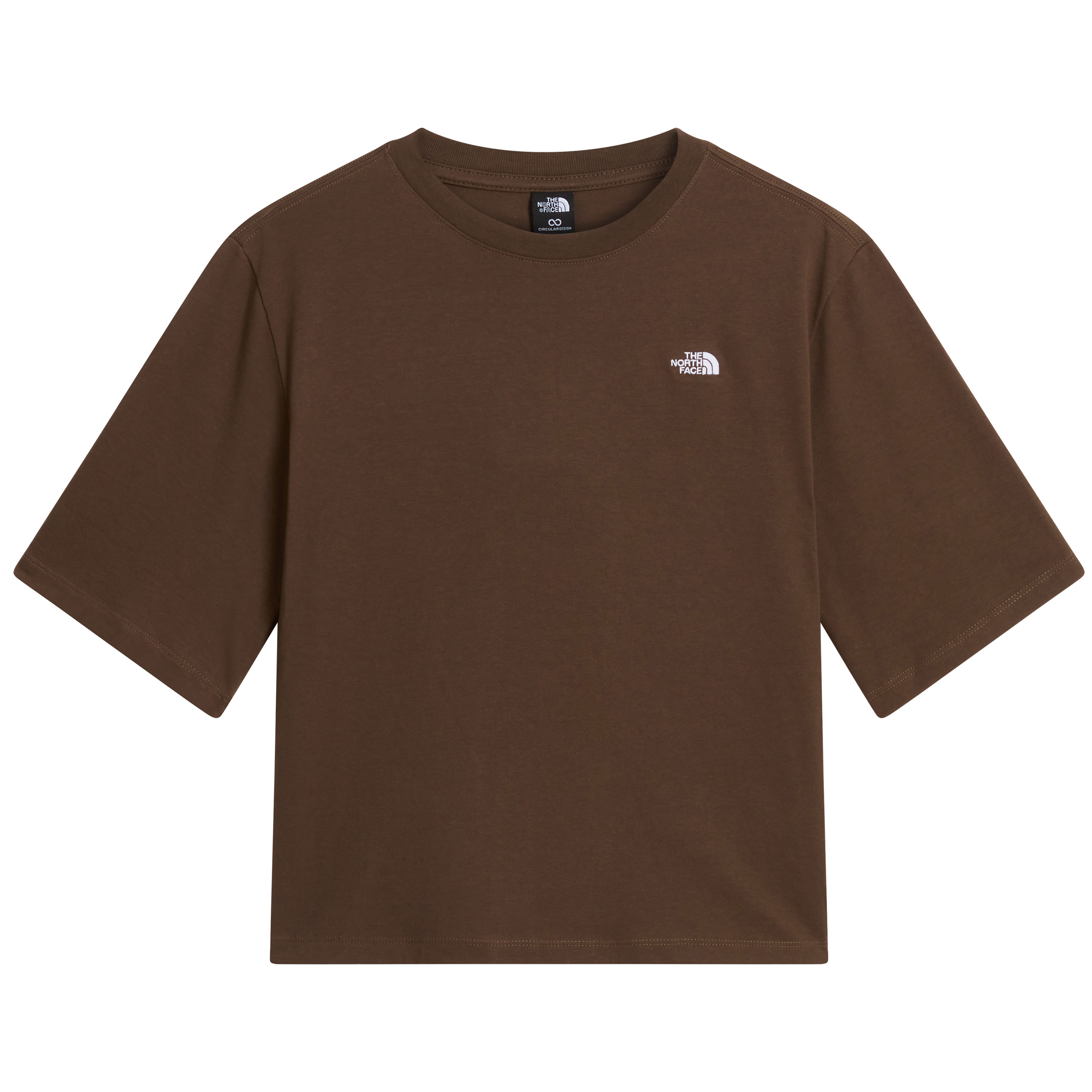 The North Face Essential Simple Dome Boxy shirt dames smokey brown 