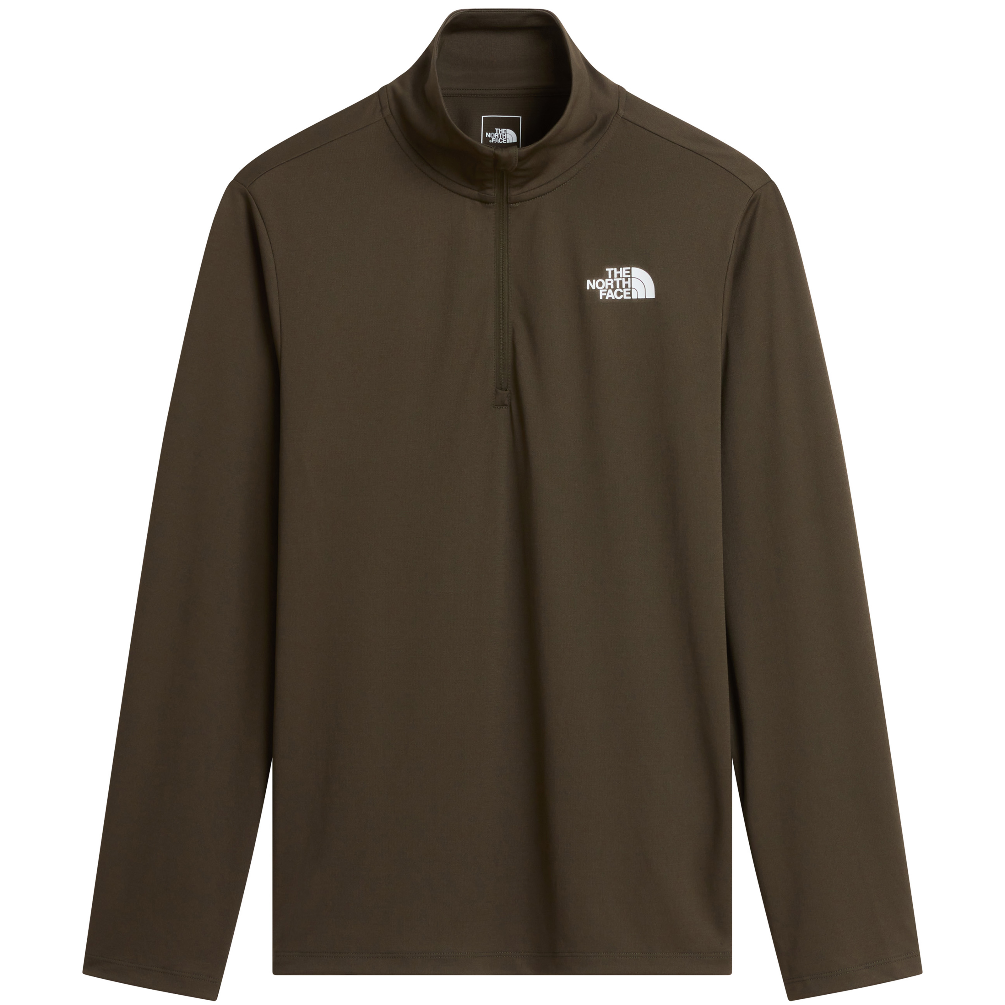 The North Face 24/7 1/4 Zip sweater heren new taupe green  