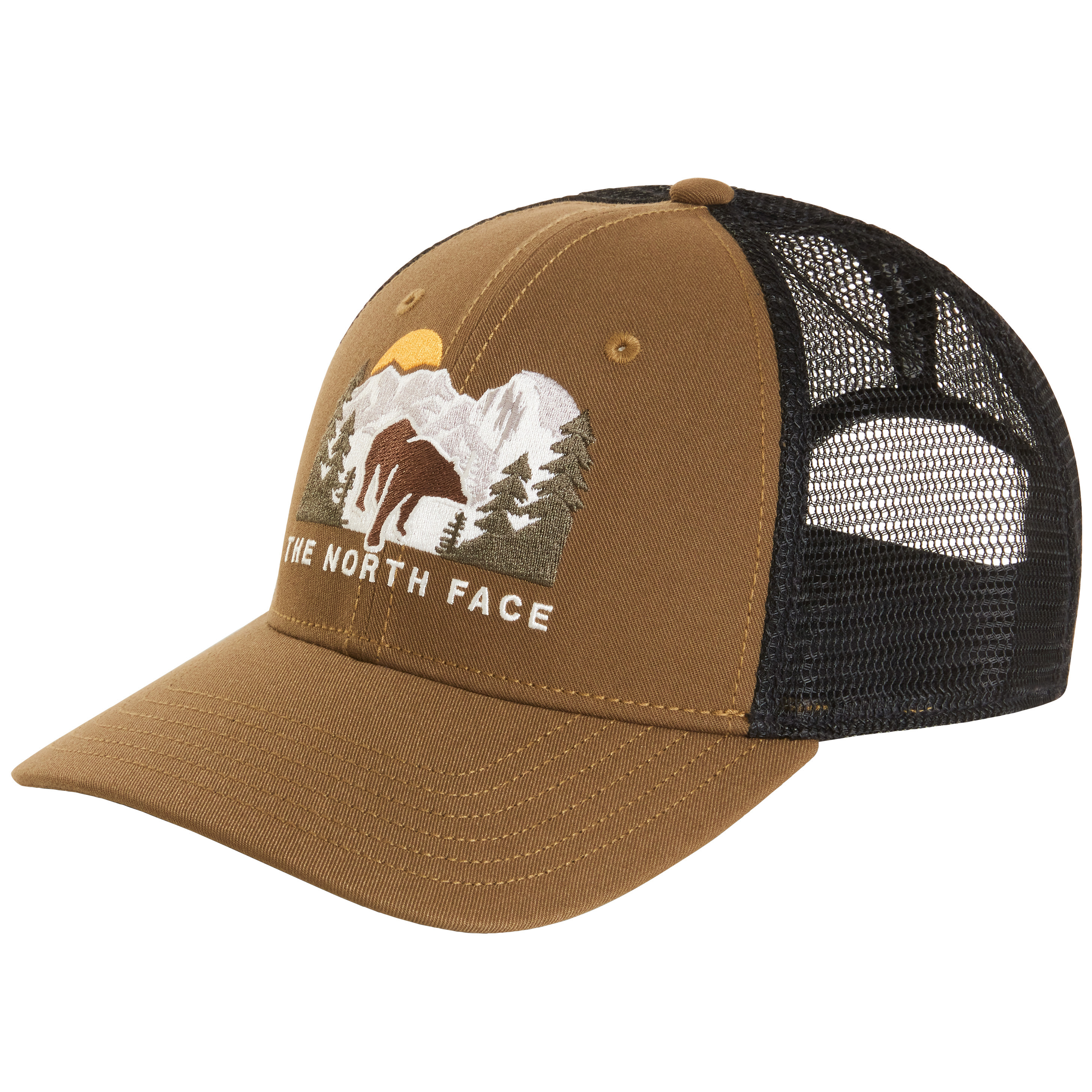 The North Face Embroidered Mudder Trucker pet caraway seed bear graphic