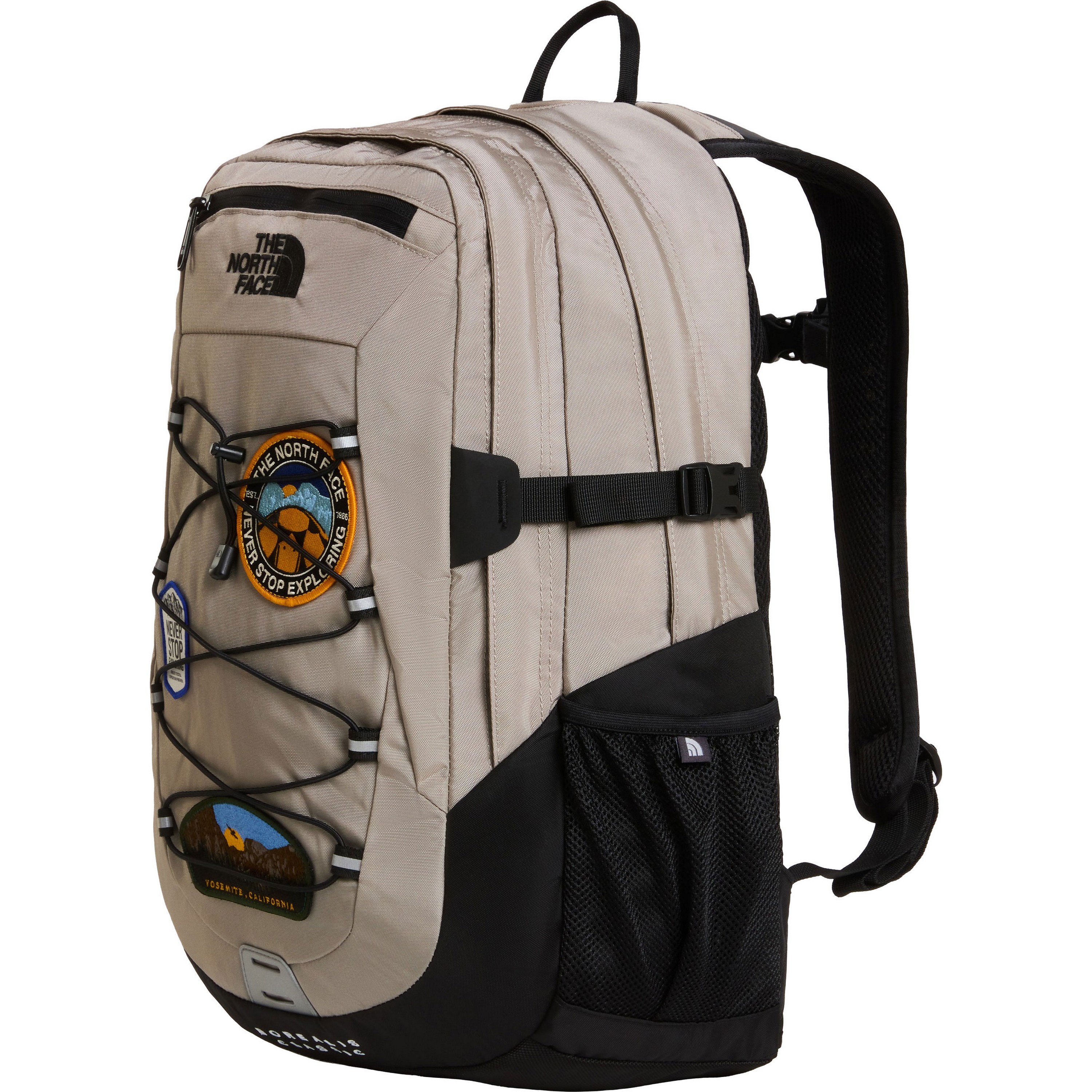 The North Face Borealis Classic Patch 15 inch laptop rugzak 29 liter stone lab TNF black
