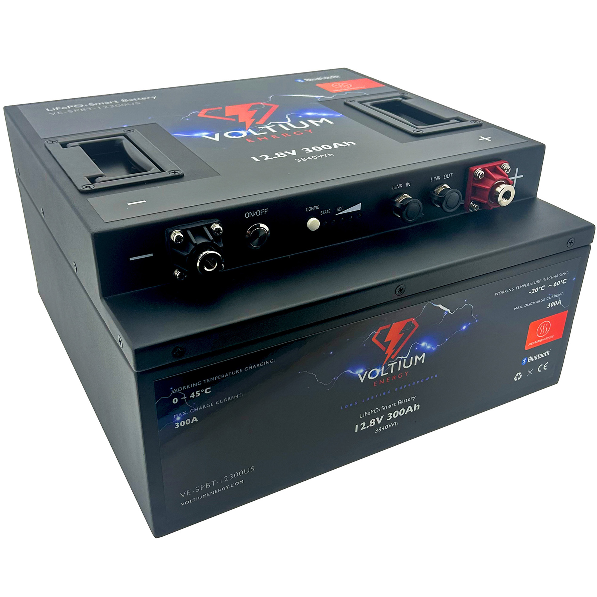 Voltium Energy Smart LiFePO4 accu 12,8V – 300AH  