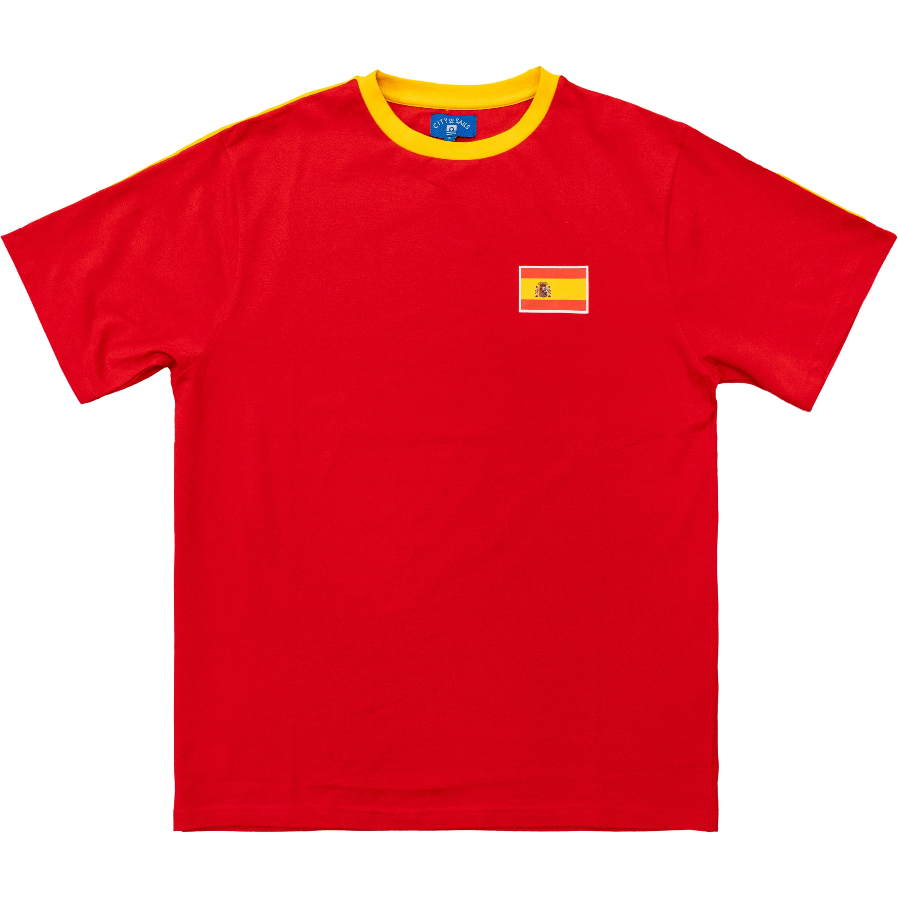 City of Sails WK Spanje voetbalshirt red 
