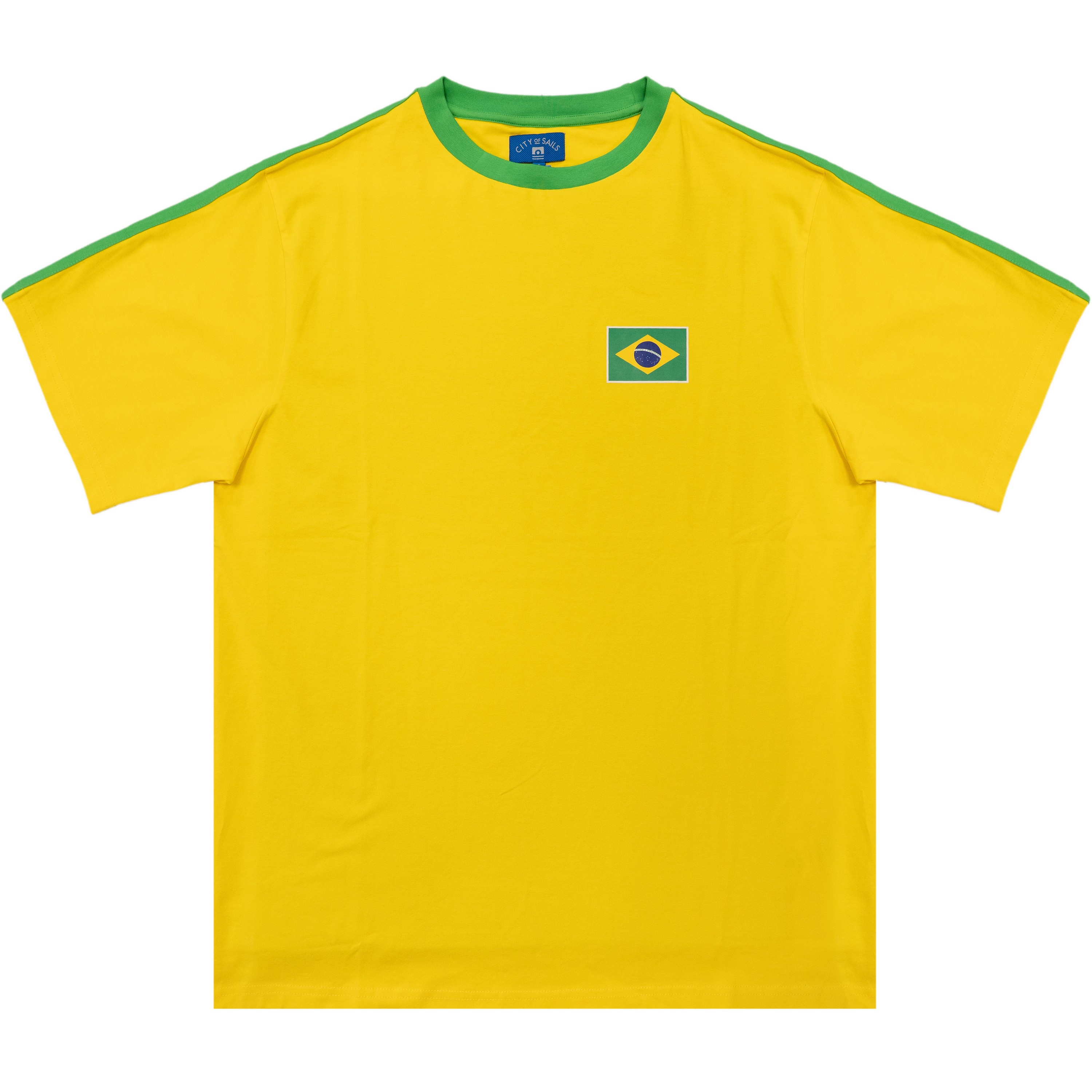 City of Sails WK Brazilië voetbalshirt yellow 