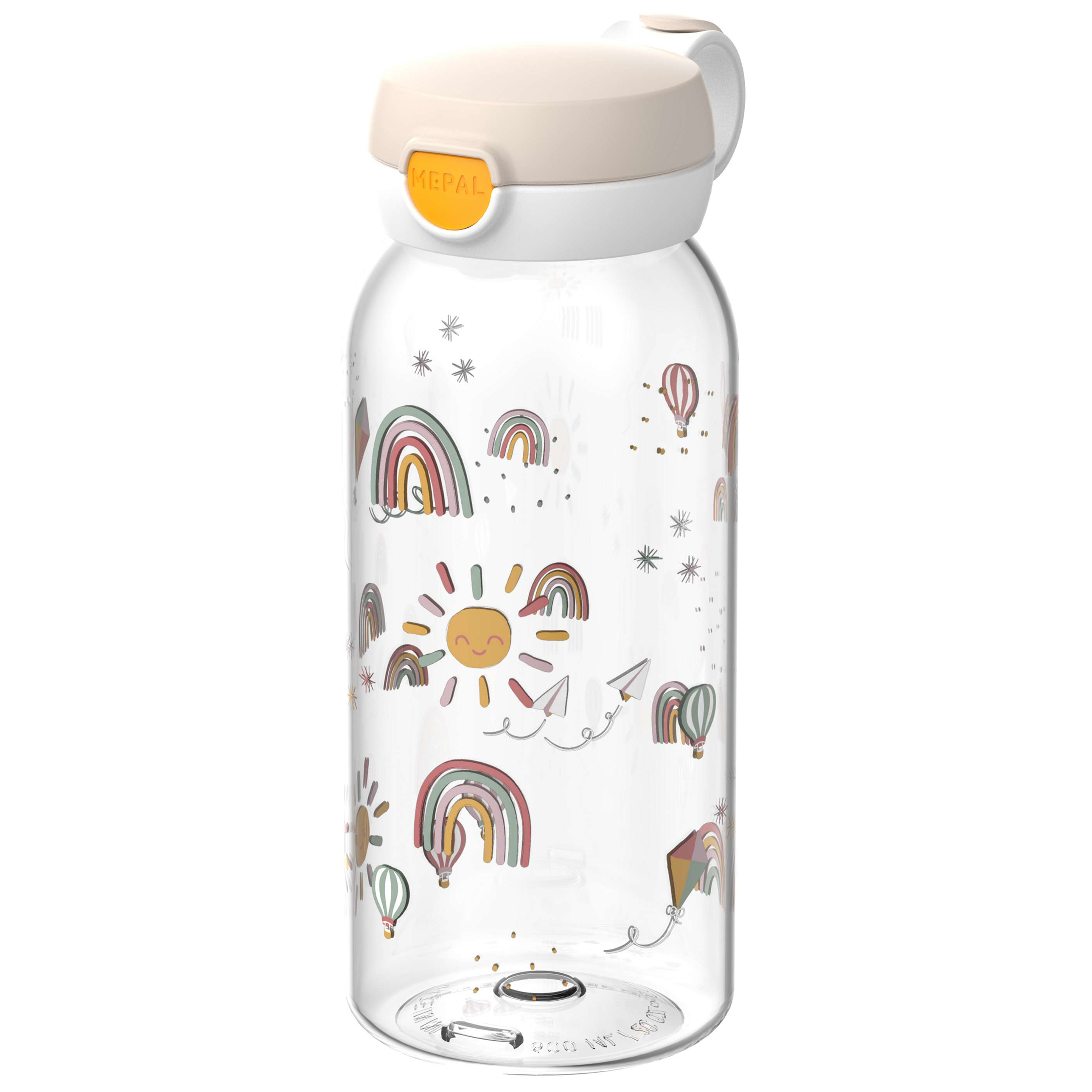 Mepal Flipdop Campus drinkfles 600 ml sunshine & rainbow 