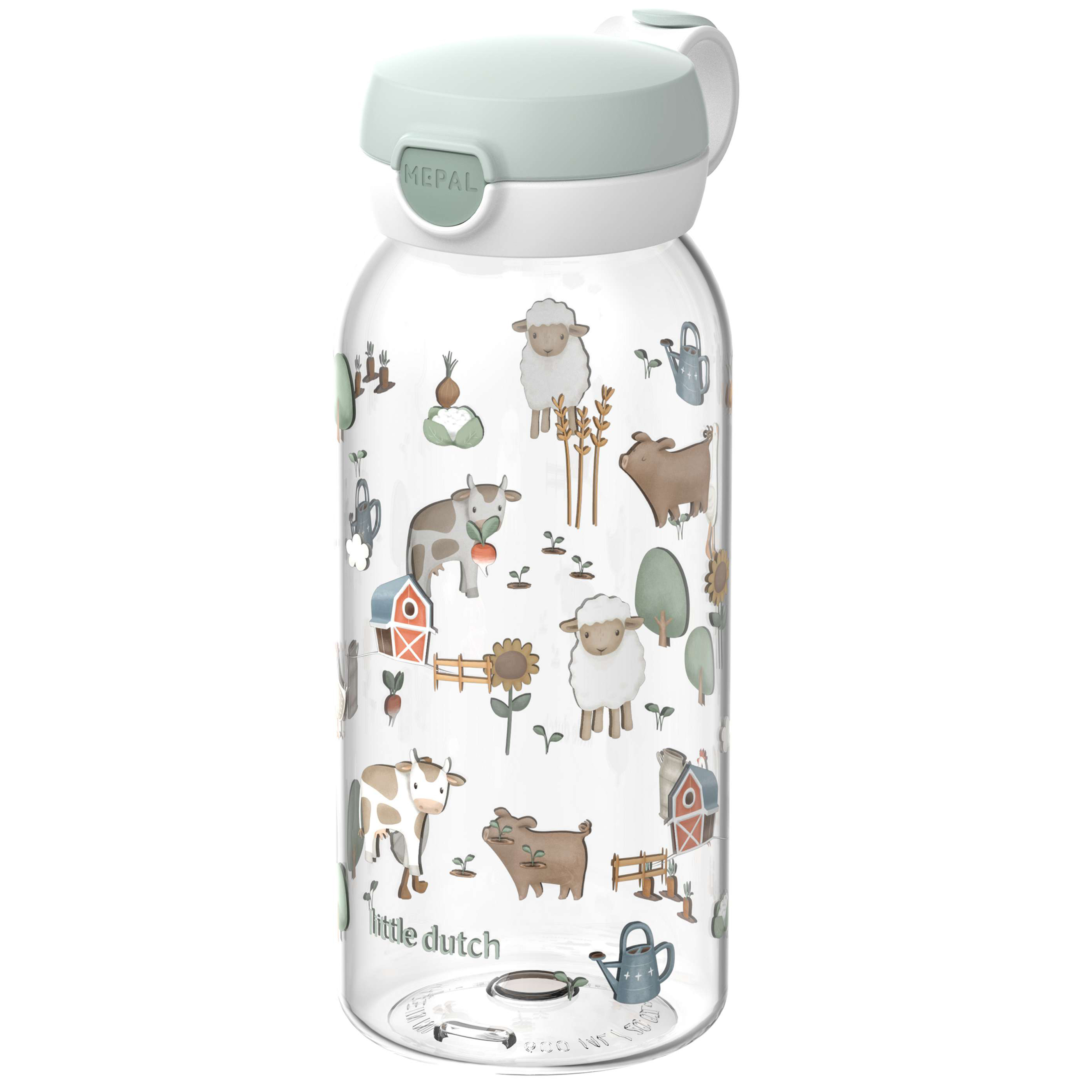 Mepal Flipdop Campus drinkfles 600 ml little farm 