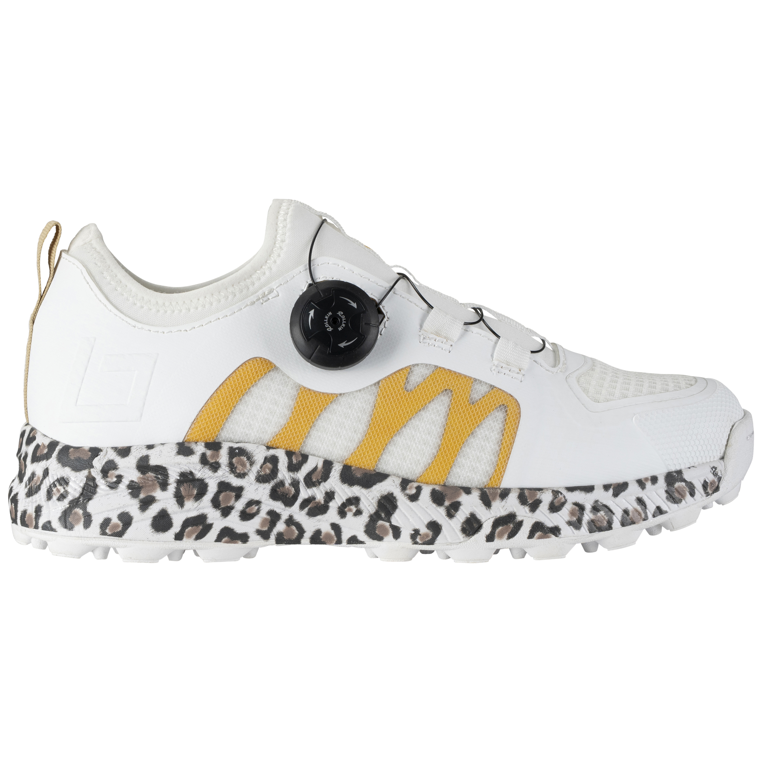 Brabo Elite hockeyschoenen white gold leopard 