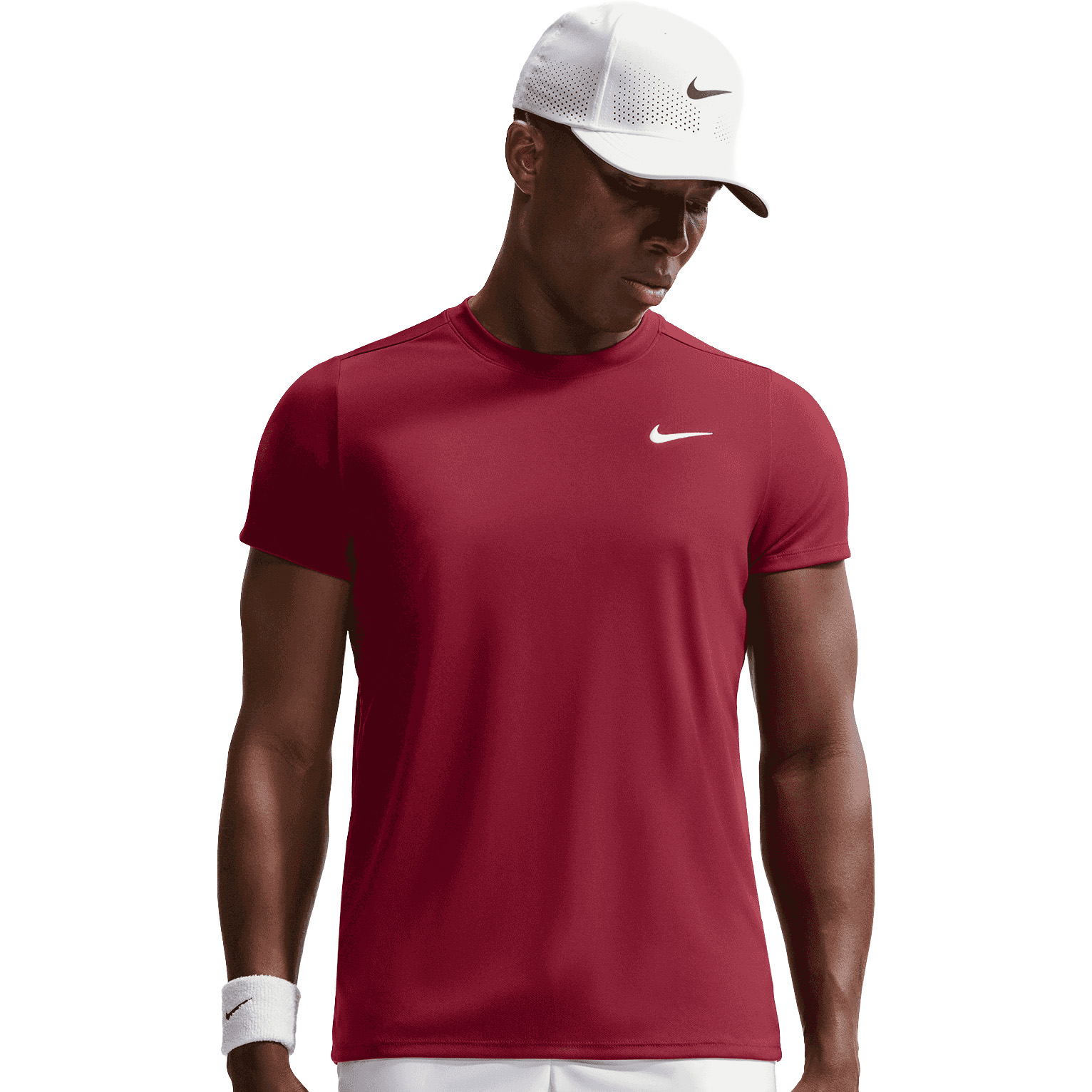 Nike Court Victory tennisshirt heren team red white 