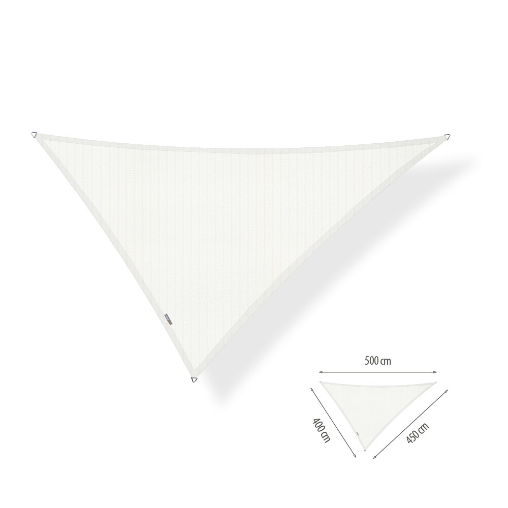 Shadow Comfort Driehoek schaduwdoek 450 x 500 x 550 cm arctic white