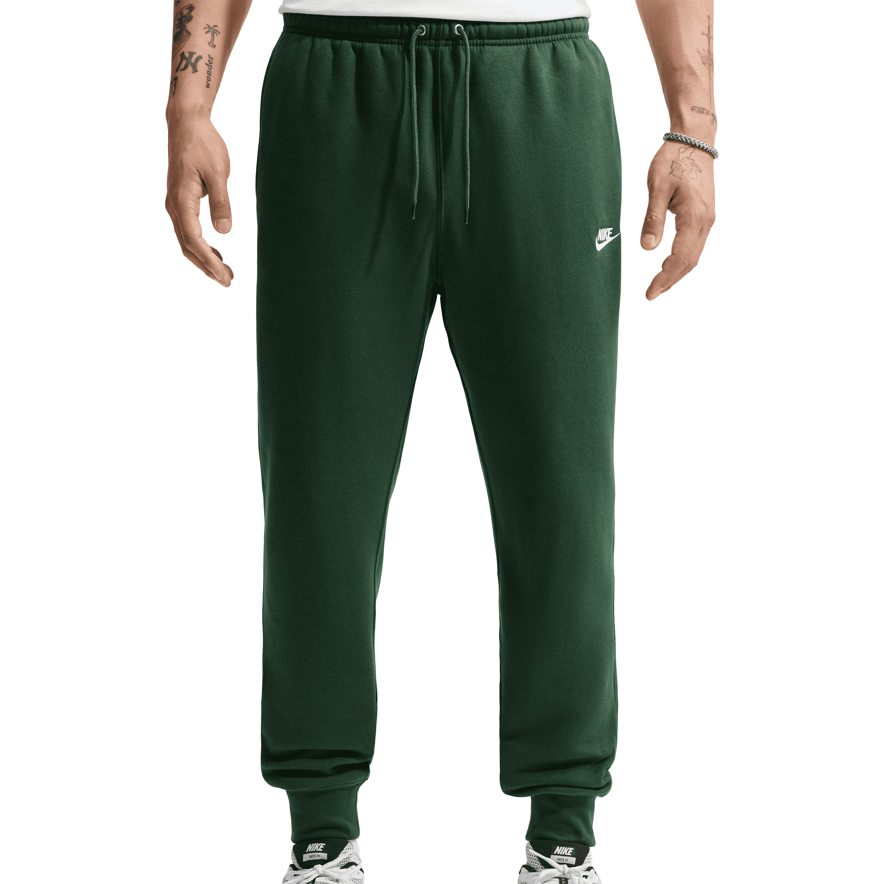 Nike Club joggingbroek heren fir white  