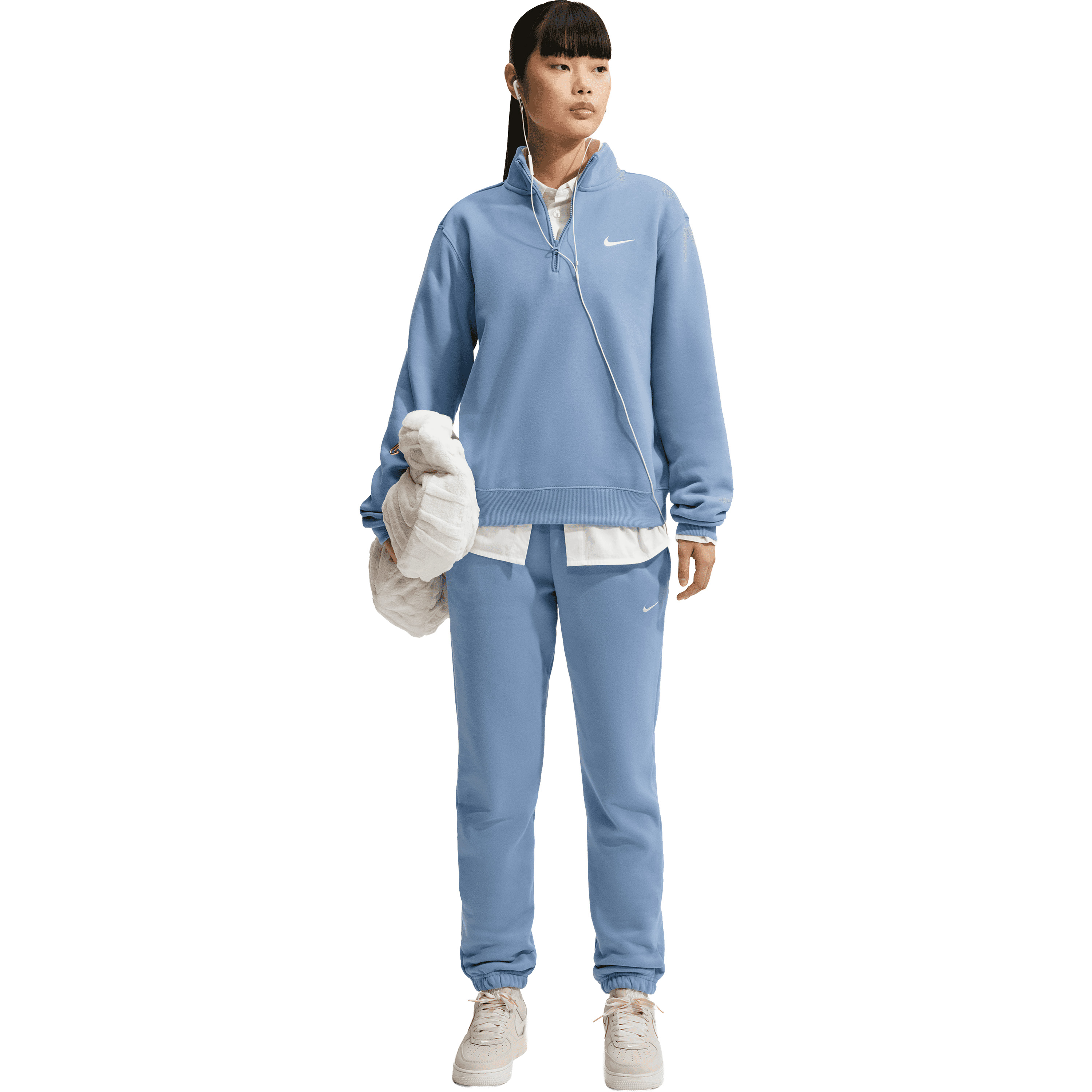 Nike Studio Fleece joggingbroek dames work blue sail  