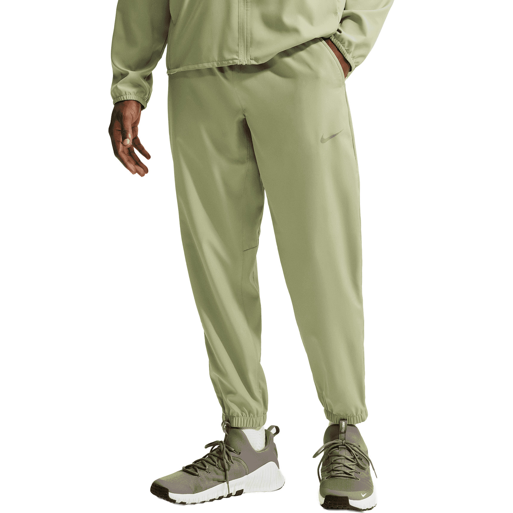 Nike Form trainingsbroek heren dusty olive reflective silver