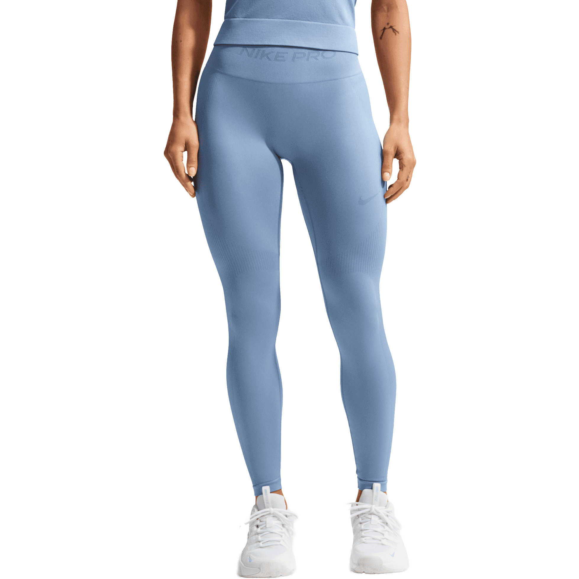 Nike Pro Seamless sportlegging dames work blue 