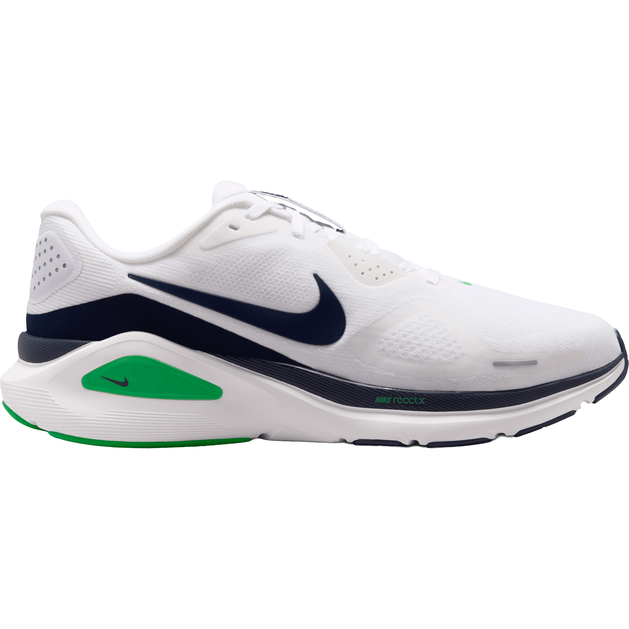 Nike Structure 26 hardloopschoenen heren white green spark summit white midnight navy