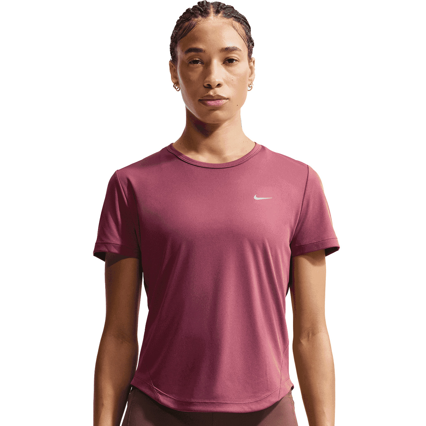 Nike Tempo hardloopshirt dames pink smoke 
