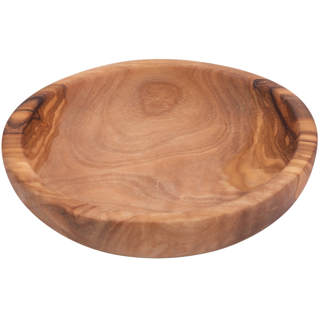 Bowls and Dishes Olijfhouten schaal laag ø 12 cm 
