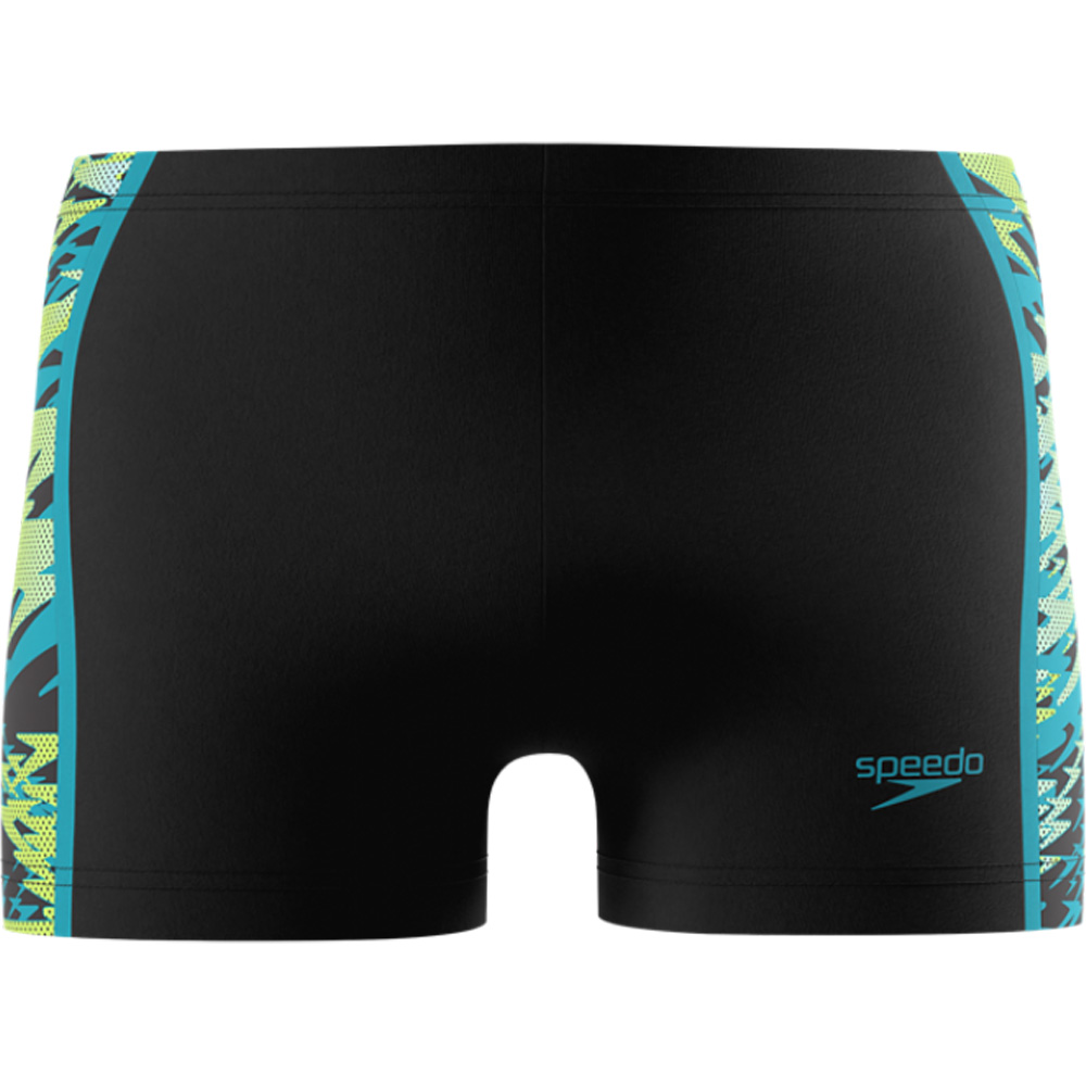 Speedo Hyperboom Splice zwemboxer heren black green 