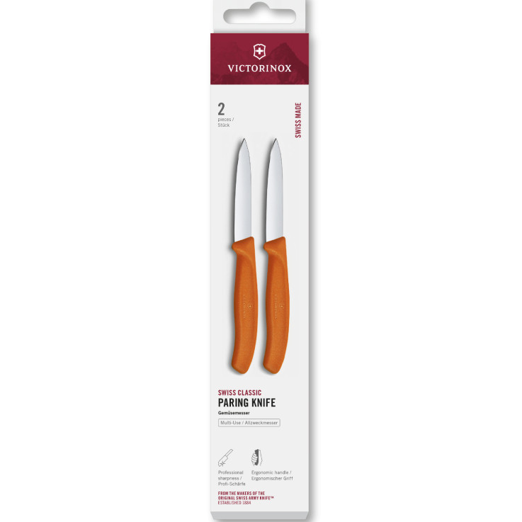 Victorinox Swiss Classic groente/schilmes orange per 2 stuks  