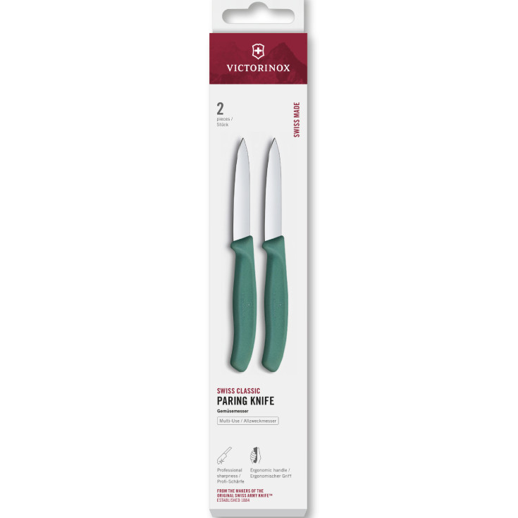 Victorinox Swiss Classic groente/schilmes green per 2 stuks  