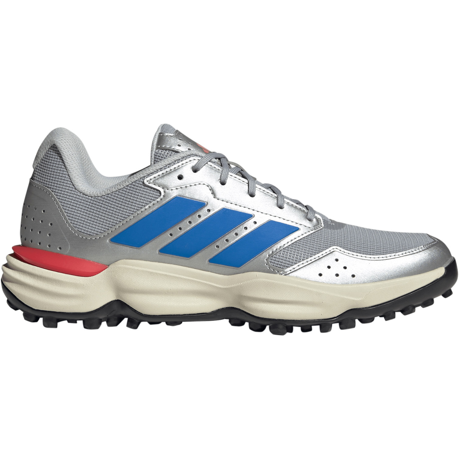Adidas Adipower League hockeyschoenen silver met bright royal pure ruby