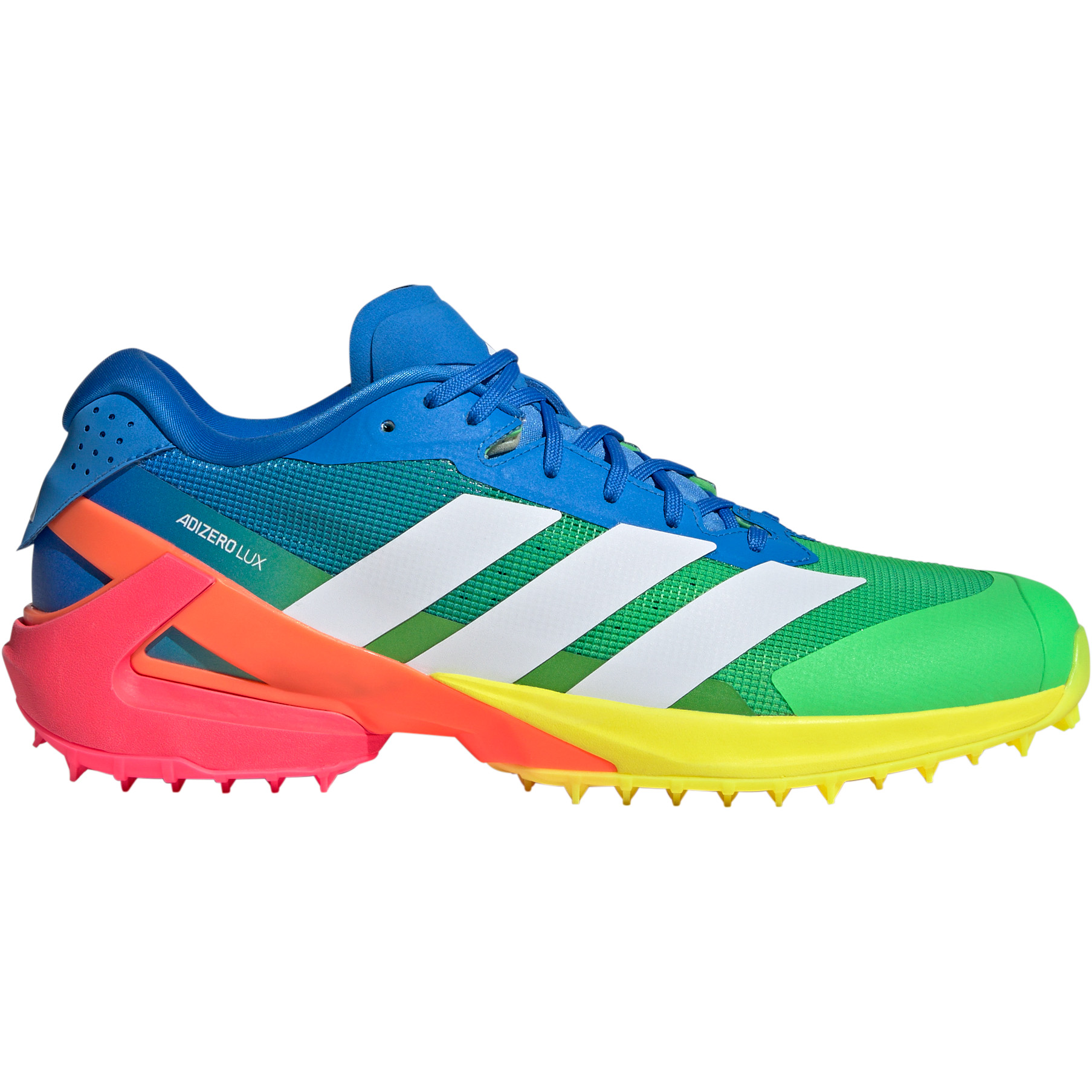 Adidas Adizero Lux 3 hockeyschoenen lucid ray blue ftwr white screaming green